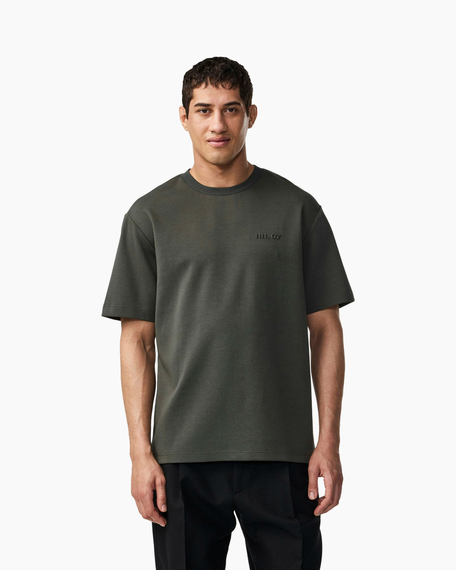 T-shirt Korte Mouw Nat Logo 3457 Zwart