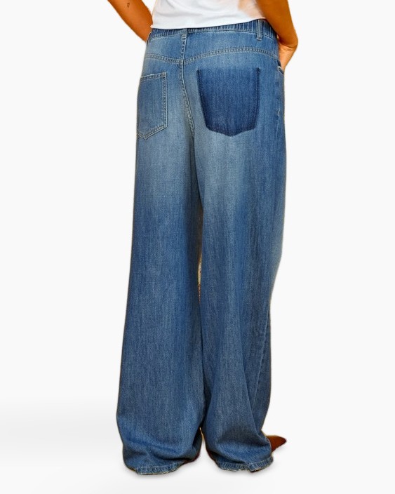 broeken, denim, baggy, losse pasvorm, spijkerbroek