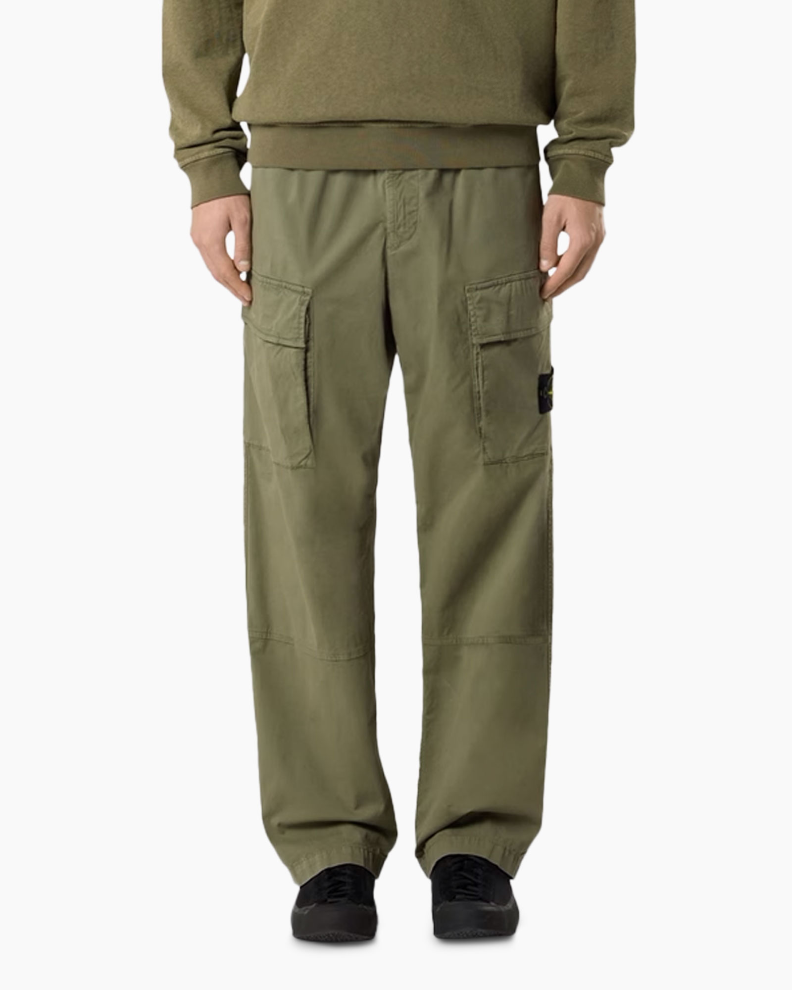 cargo broeken, olijfgroen, rippband, cargo zakken, lossere pasvorm
