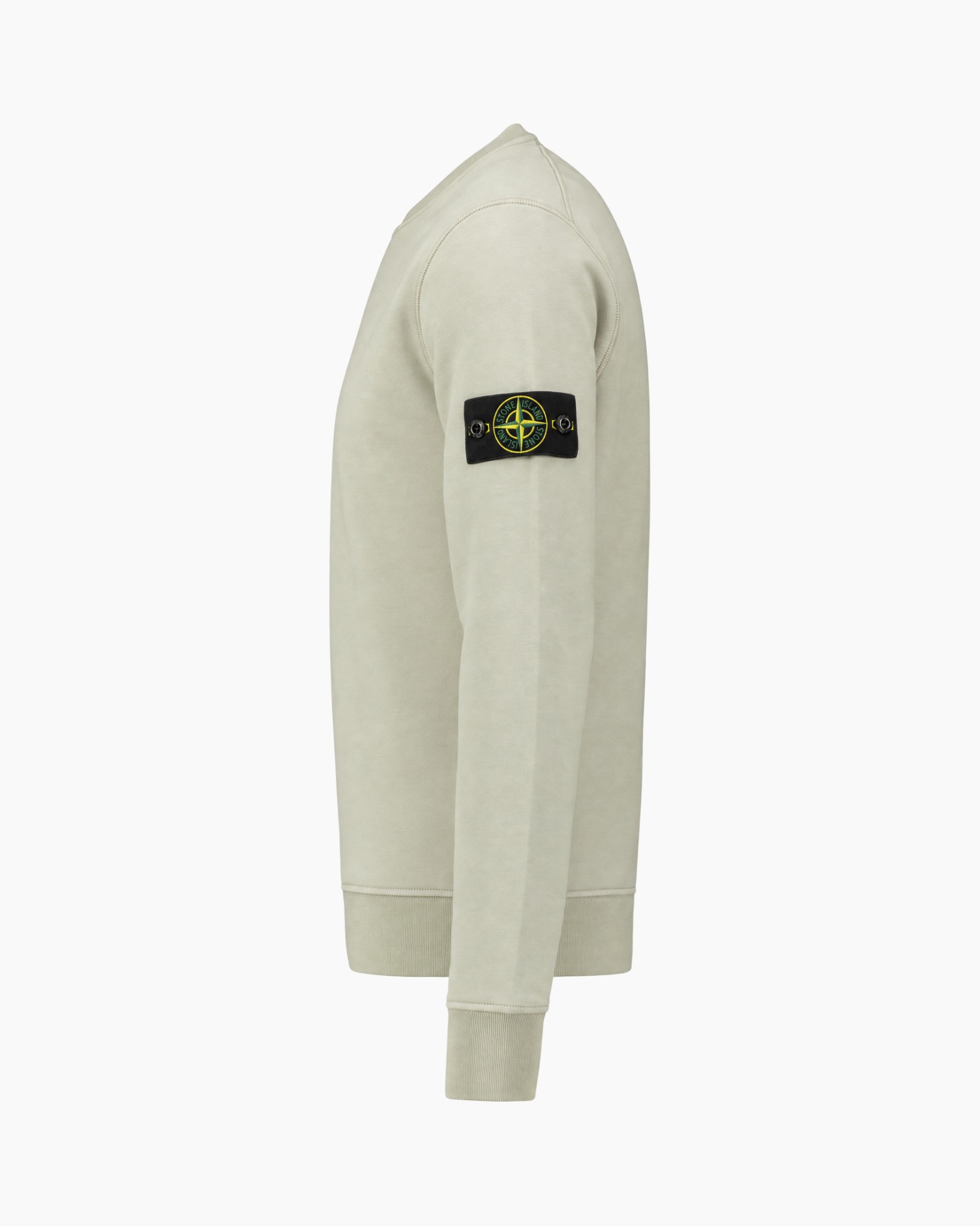sweatshirt, crewneck, beige, langarm, patch