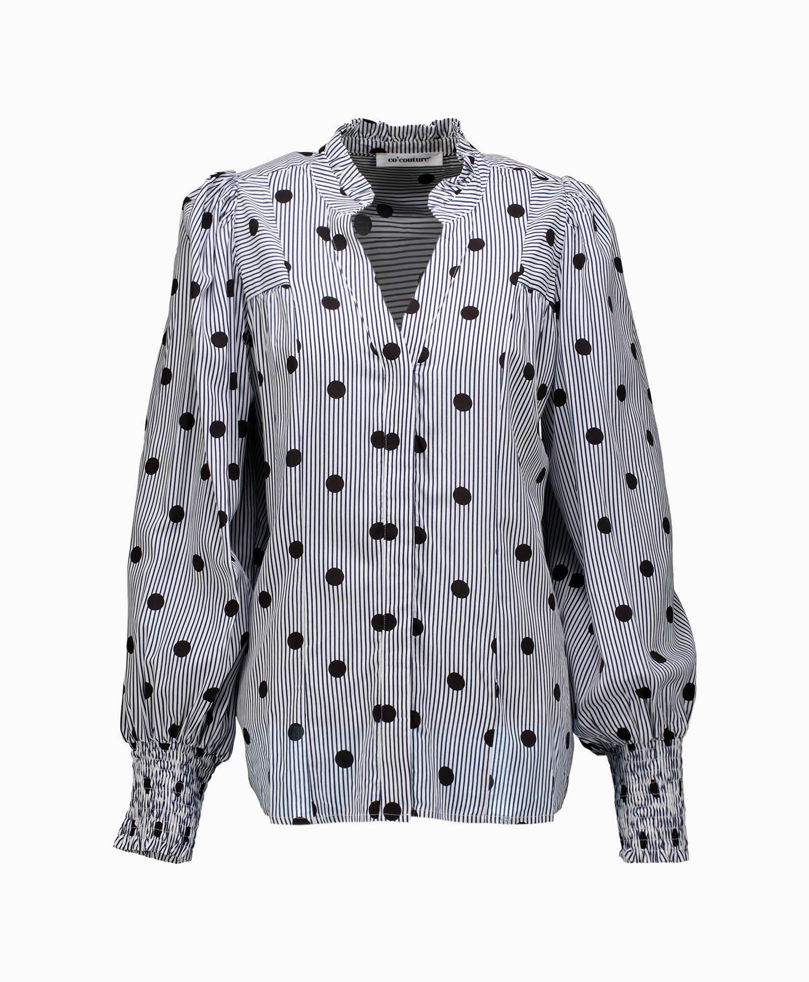 Blouse Didi Dot Petra V Wit