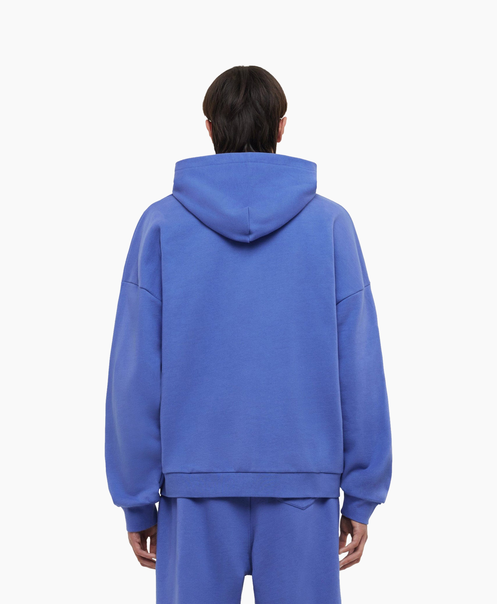 Hoodie Blossom Patches Zip-up Blauw