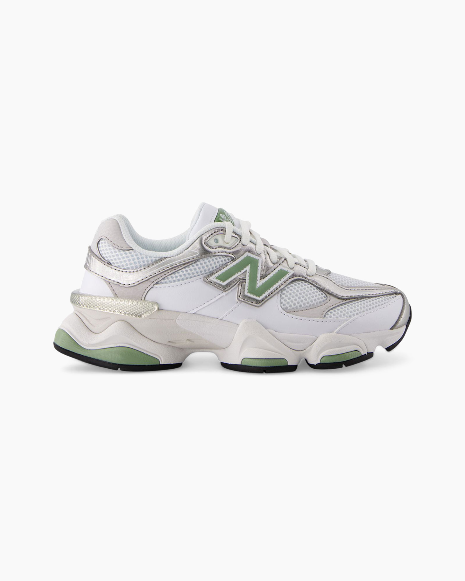 sneaker, athletic shoe, mesh, white, green accent, sneaker, running shoe, white, mesh, green accents