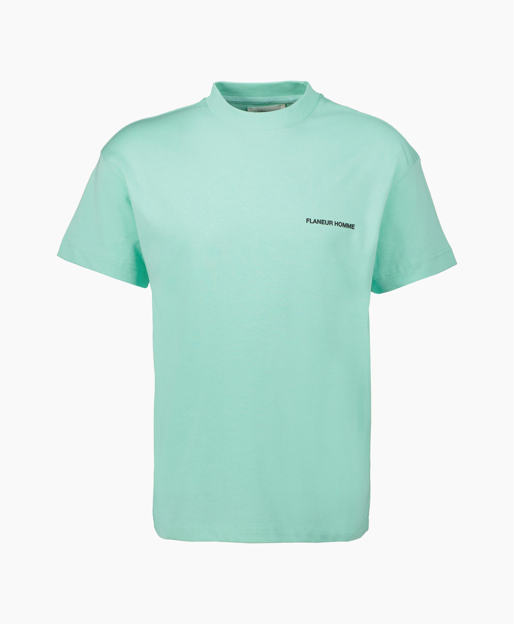 Flaneur Homme T-shirt Korte Mouw Peace T-shirt turquoise