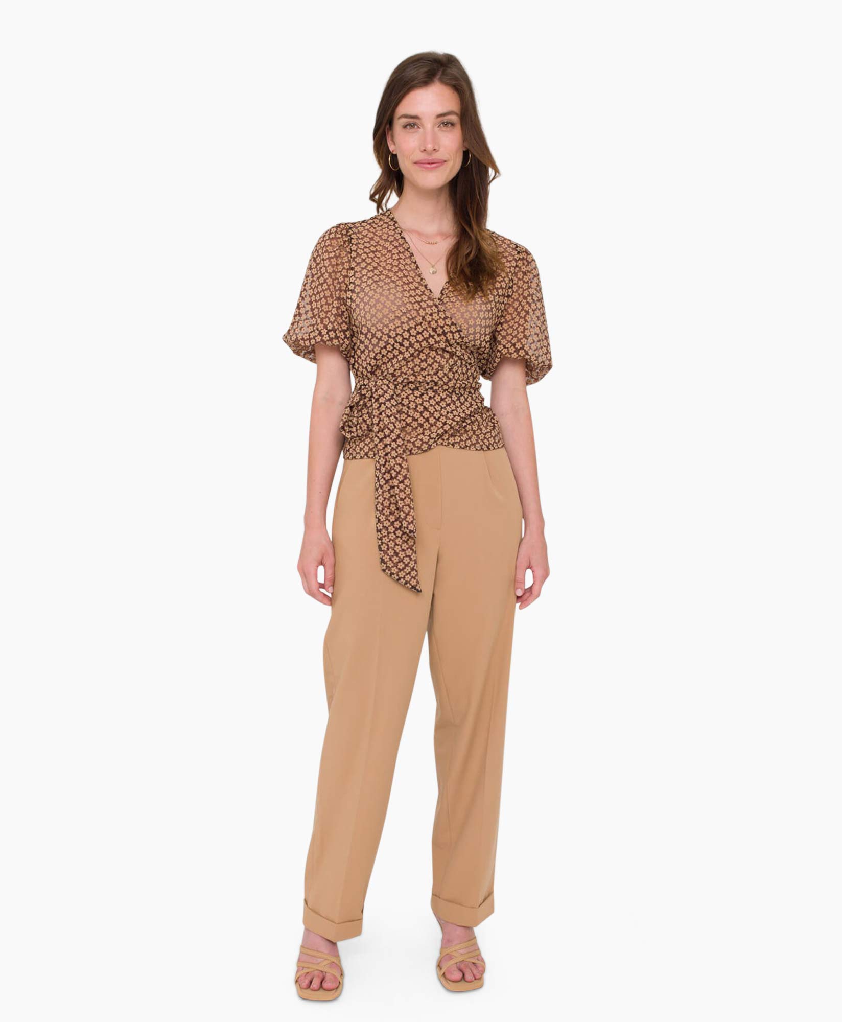 Anna Van Toor Blouse 32a05-03288 Bruin