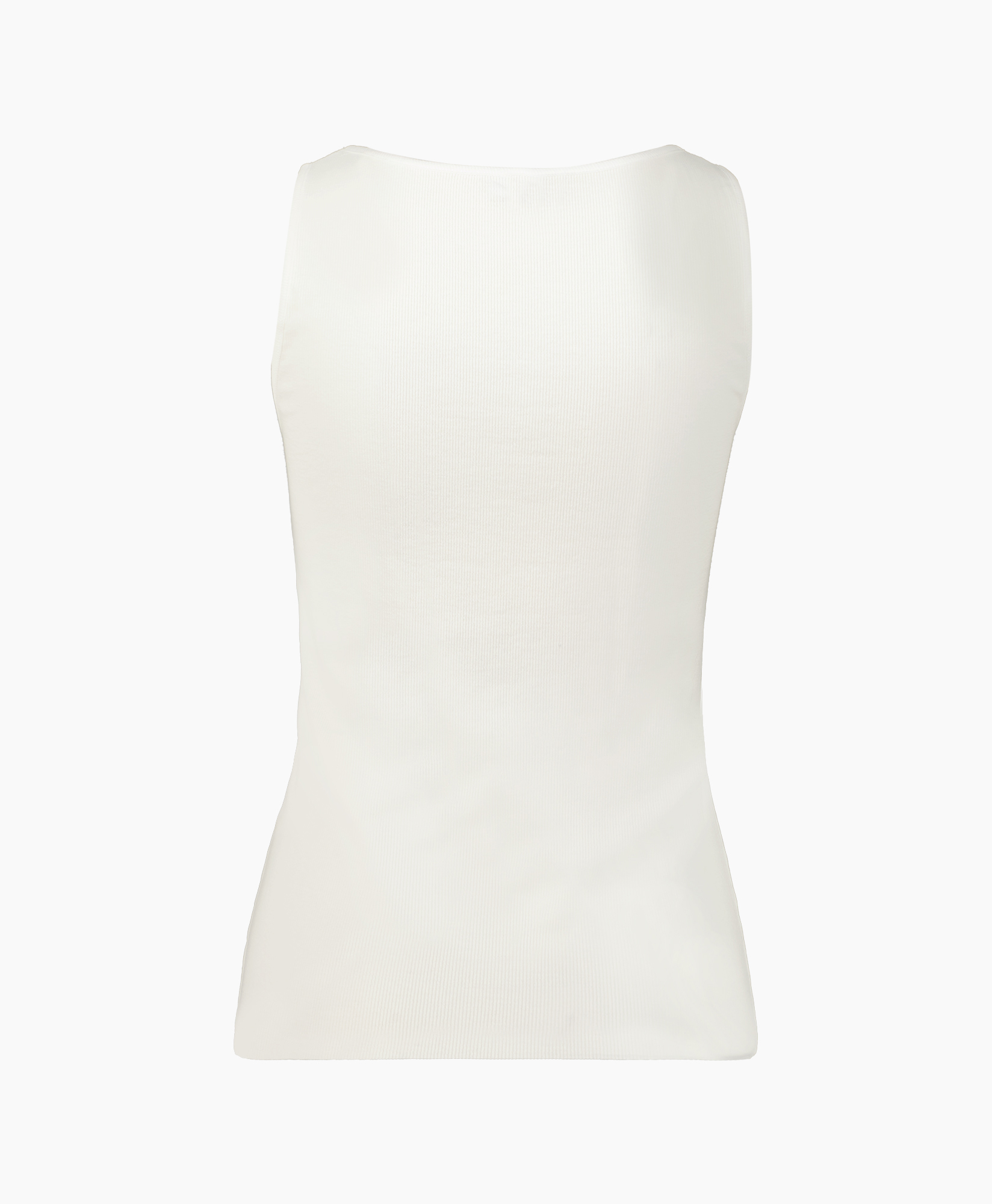 Closed Top Tank Rib Off White