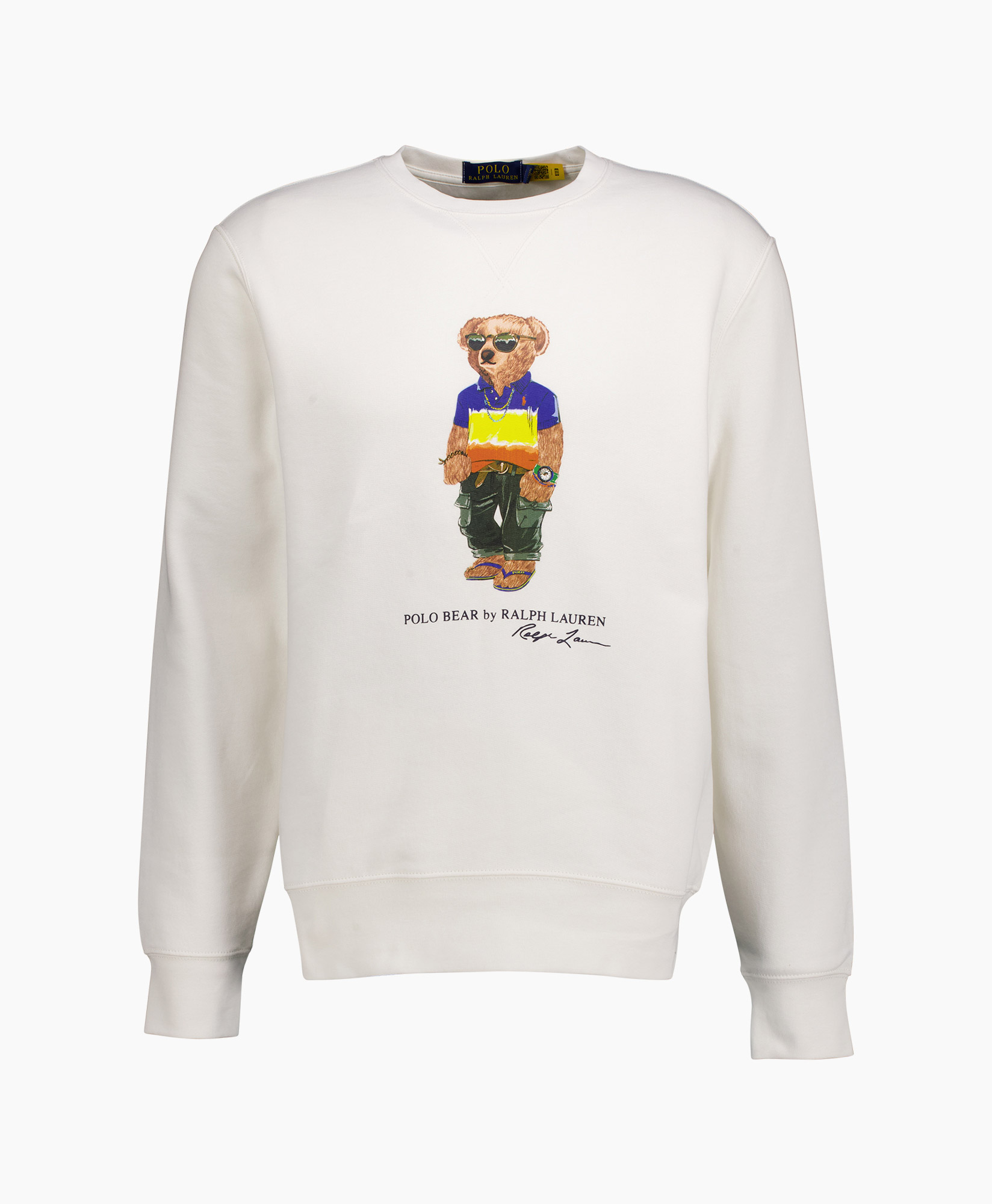 Sweater Seasonal Fleece Bear Crewneck Off White