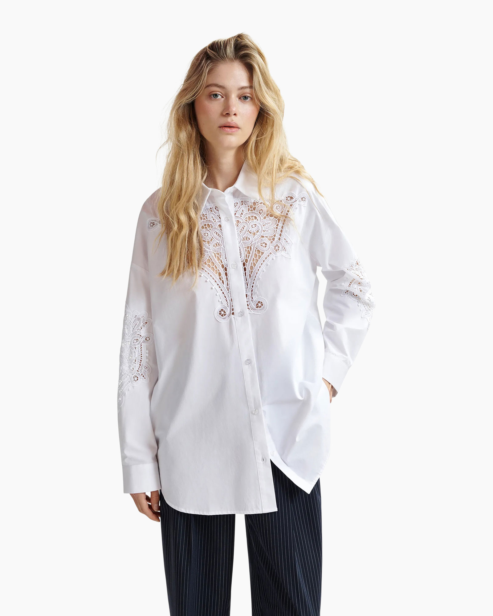 Blouse Hoofd Wit