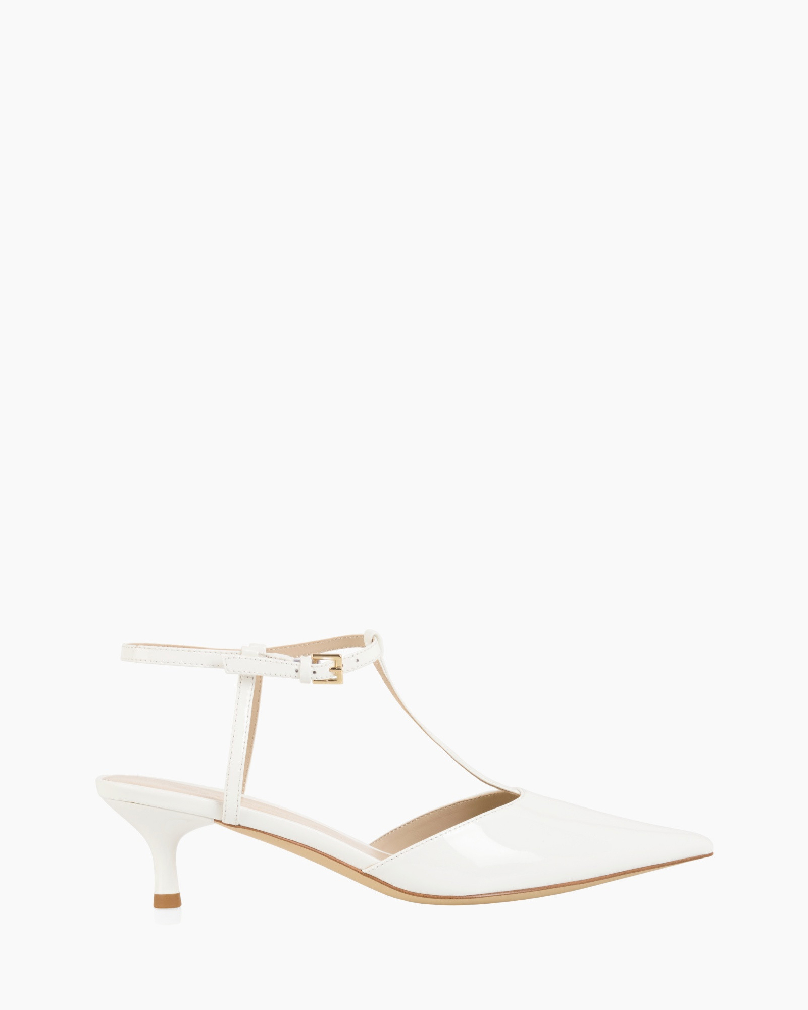 pump, slingback, heel, white,  patent leather, pumps, flat heel, strappy, white, leather
