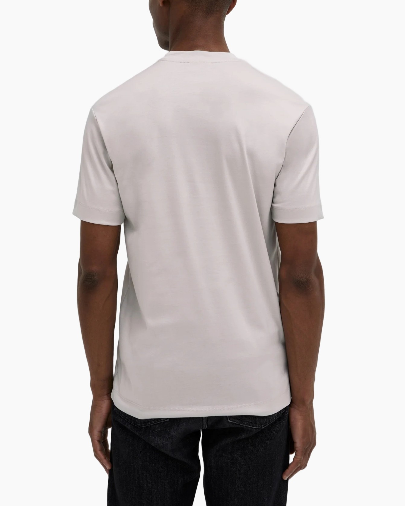 t-shirt, korte mouwen, rneks hals, effen kleur, heren