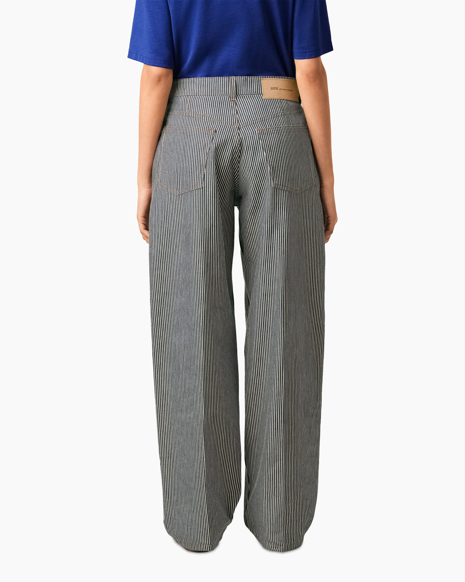 broek, wijdelijnde, streep, grijs, broek