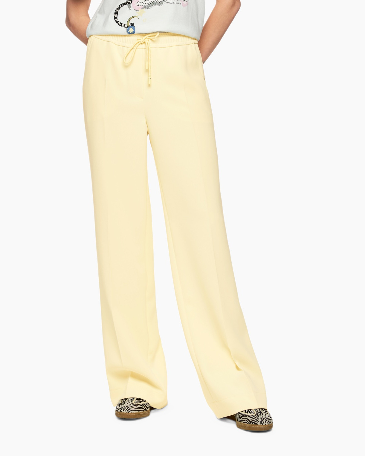 Broek As 81.02 W05 licht geel