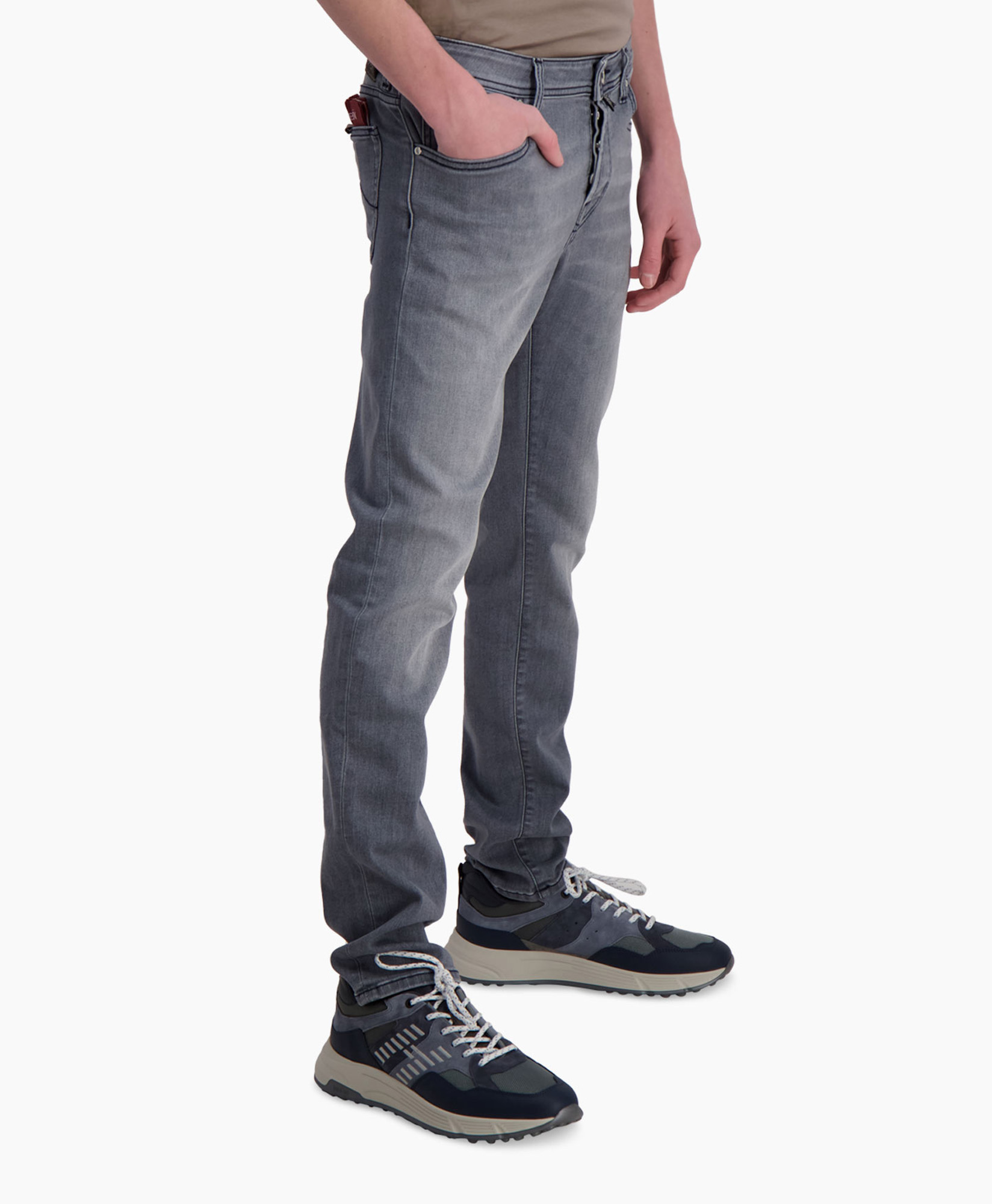 Jeans 5 Pkt Super Slim Fit Nick Licht Grijs