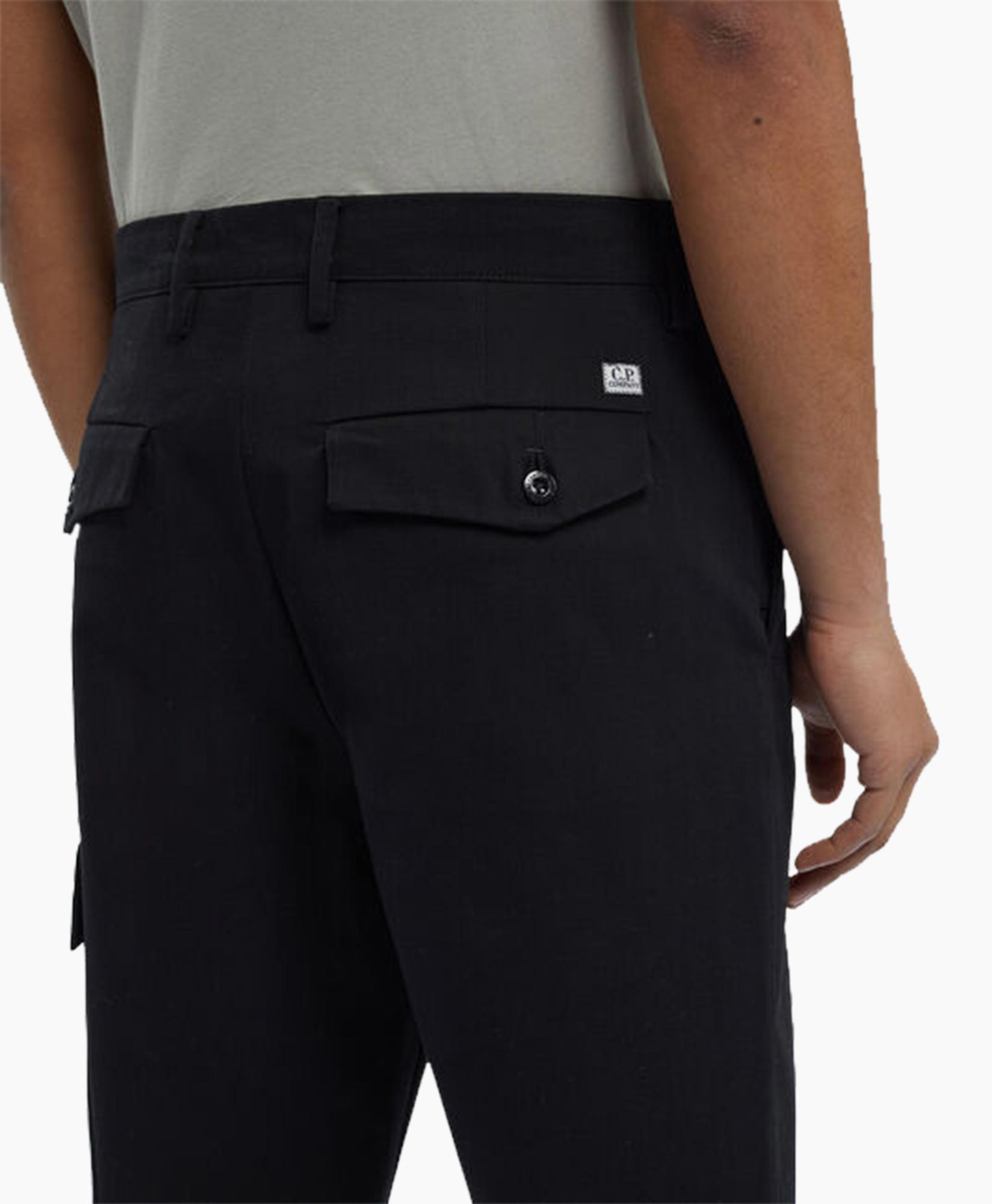 Cp Company Broek 2/2 Twill Loose Utility Pants Zwart