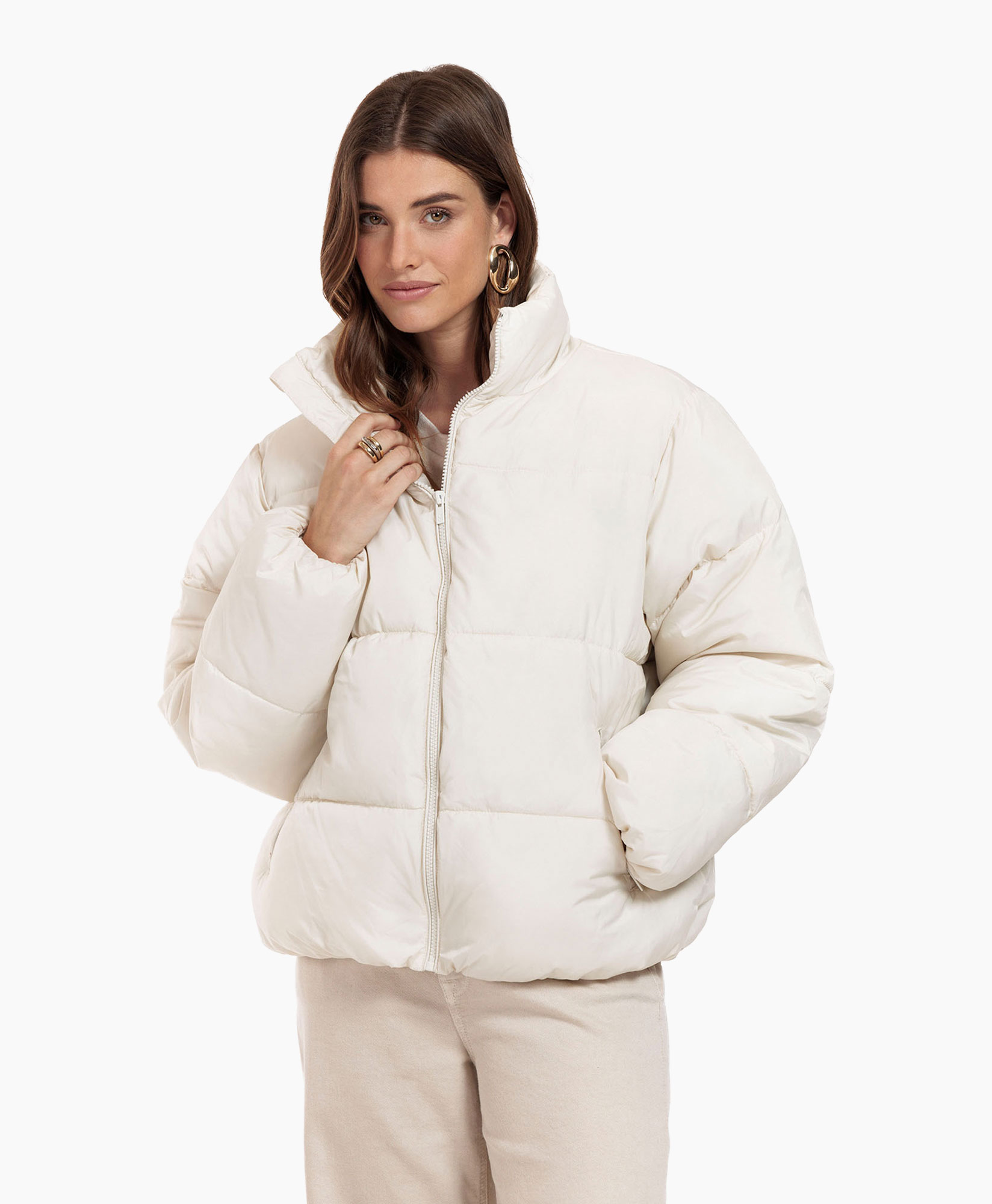 Mantel Tanner Puffer Jacket Off White