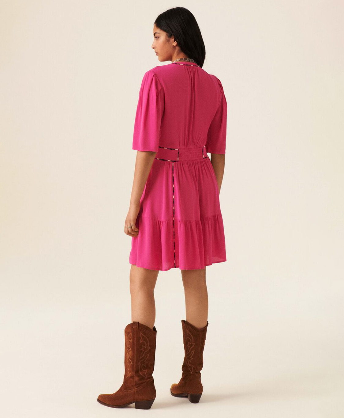 Ba&sh Mini Jurk 1e23tere Pink