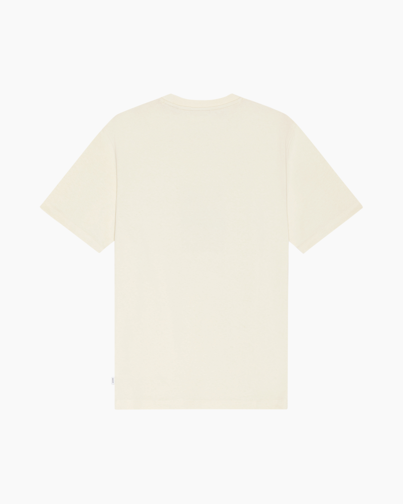 t-shirt, grafische, korte mouwen, crème, basketbalveld, kunstafdruk