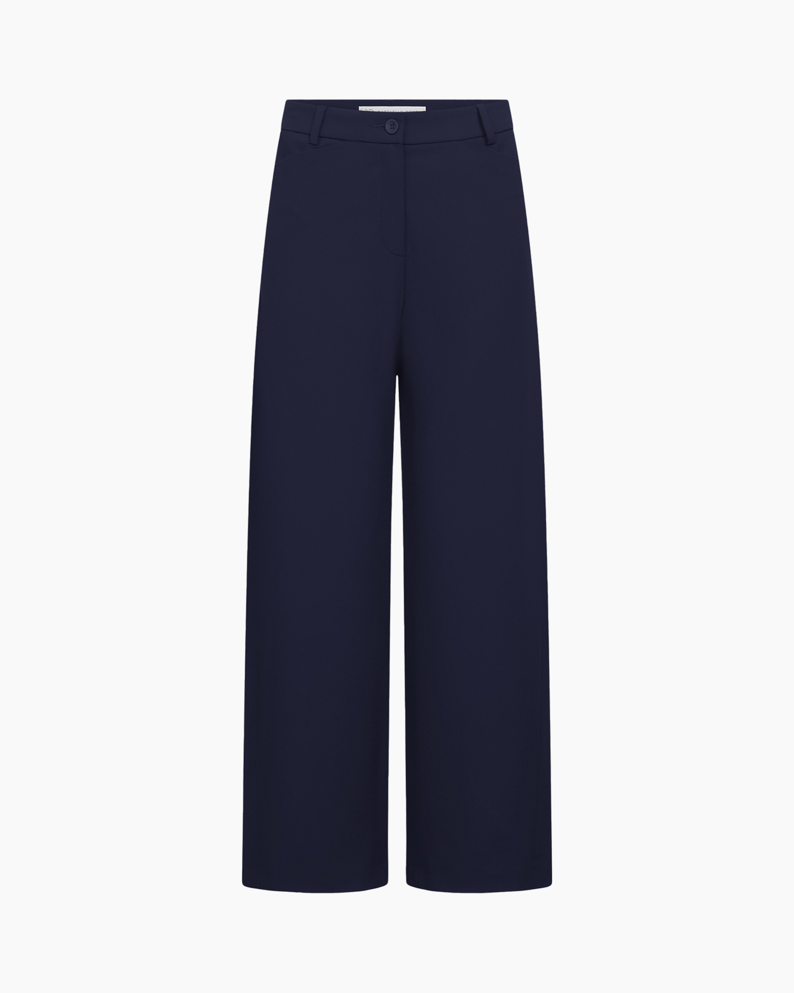 broeken, broek, wijdvallend, navy/blauw, eenvoudig