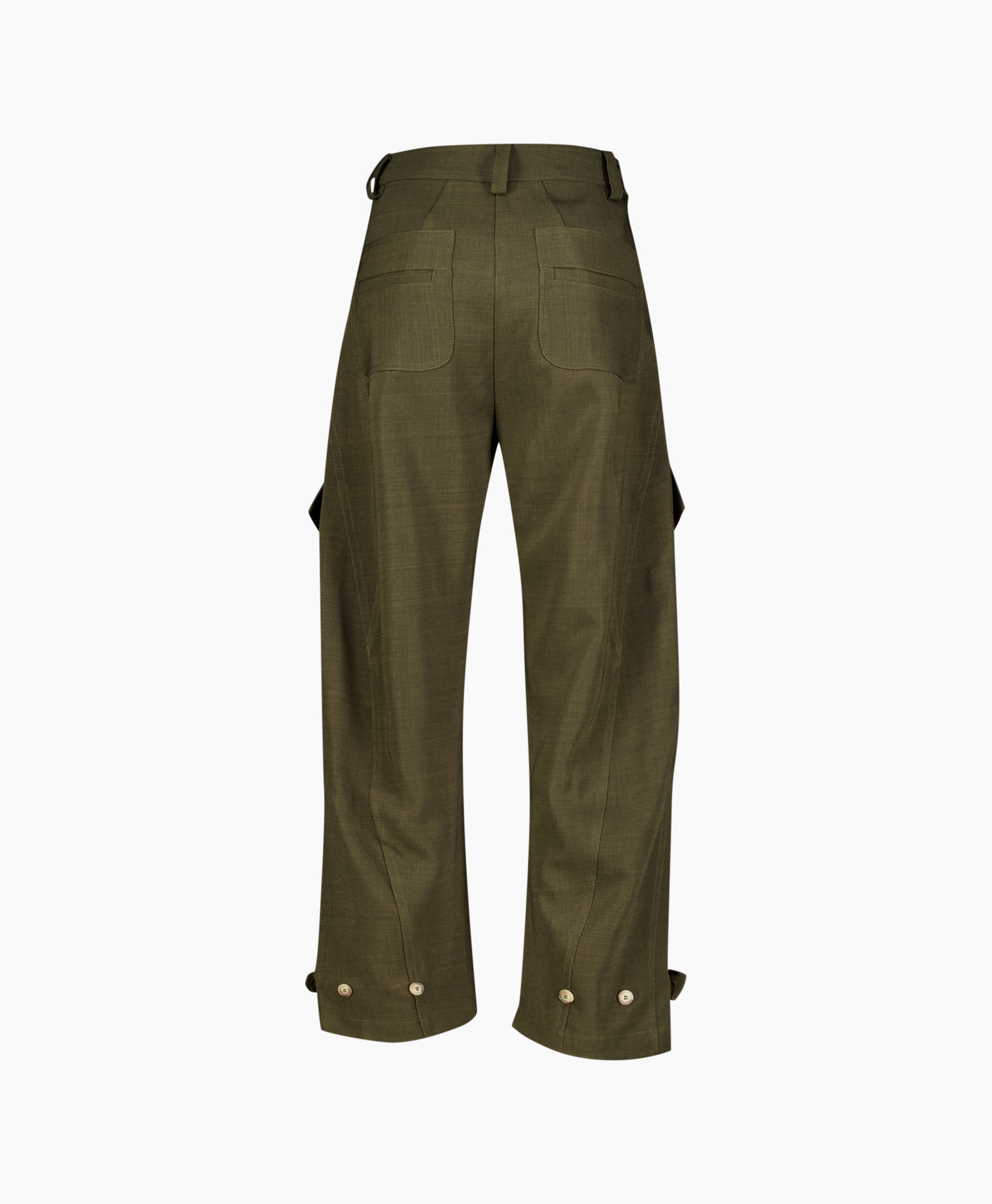 broek, broek, katoenen broek, olijf, knie patches