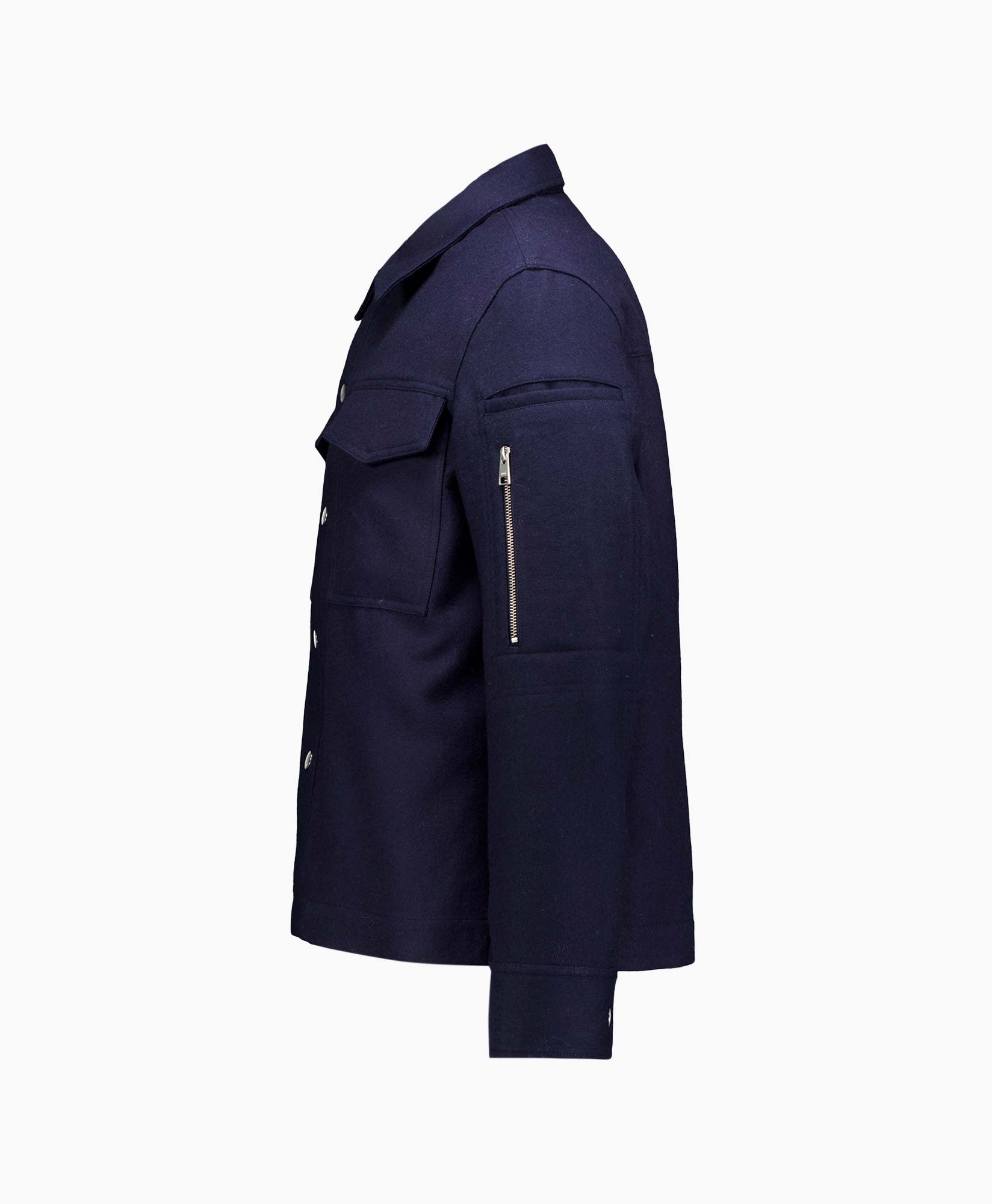 Jack Buttoned Overshirt Donker Blauw