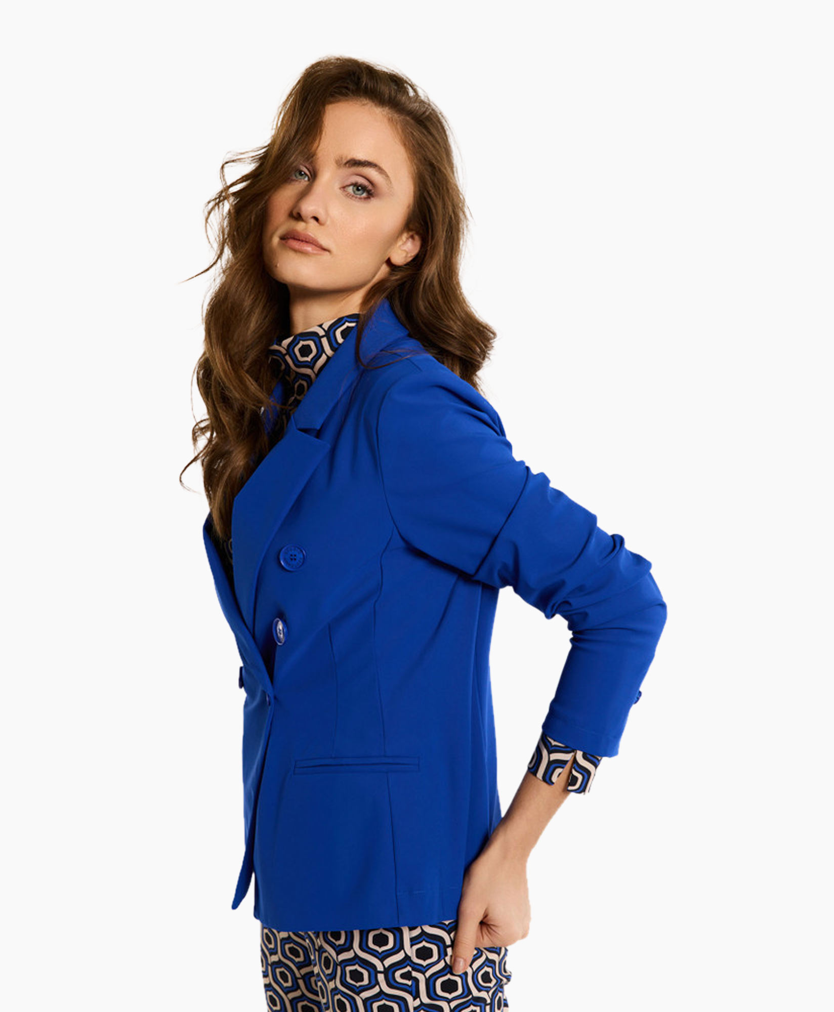 Blazer Imari Bonded Blauw