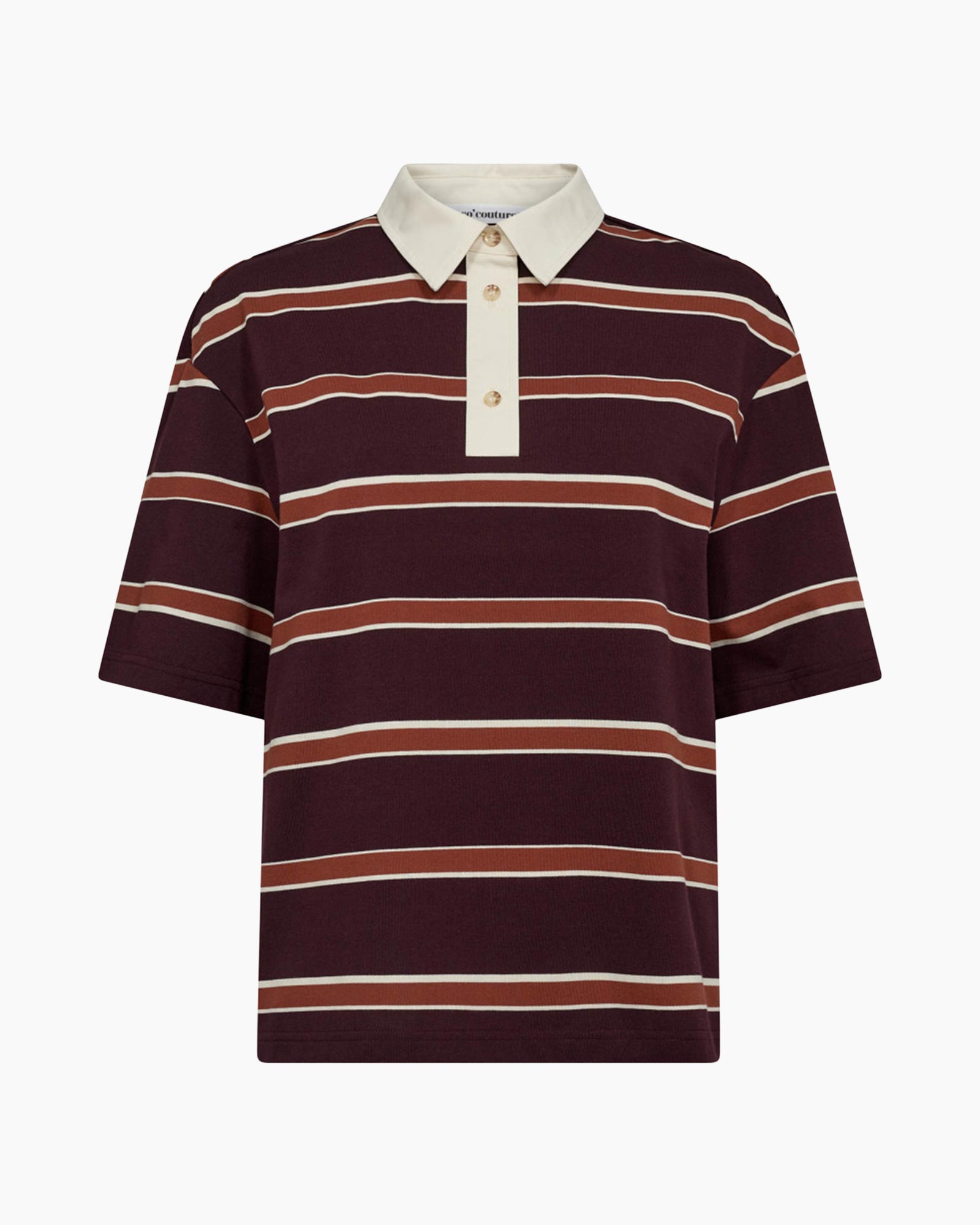 Polo Augustacc Stripe Bordeaux