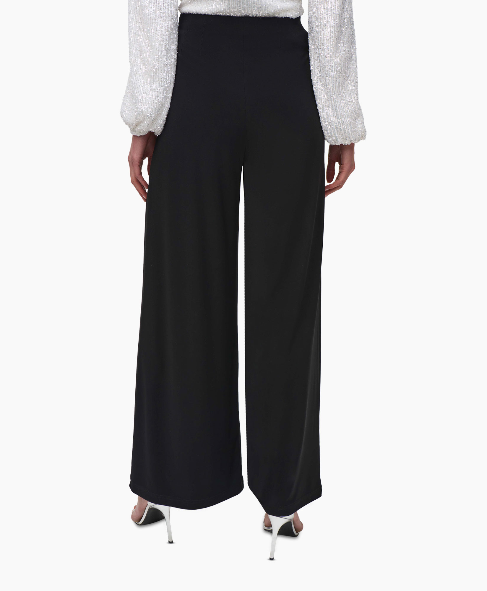 Broek Wide Leg Zwart