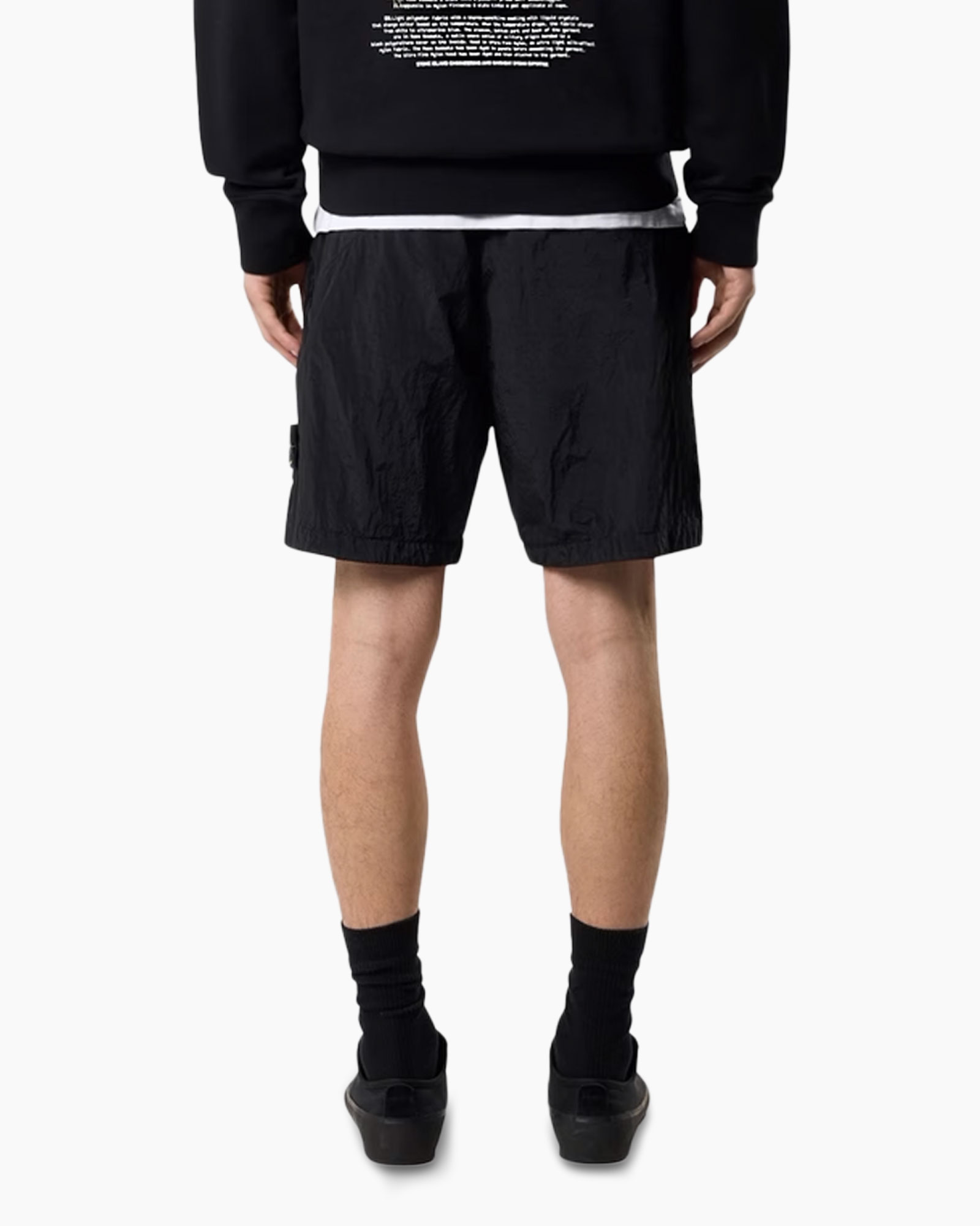 shorts, zwart, athletisch, cargo, trekkoord