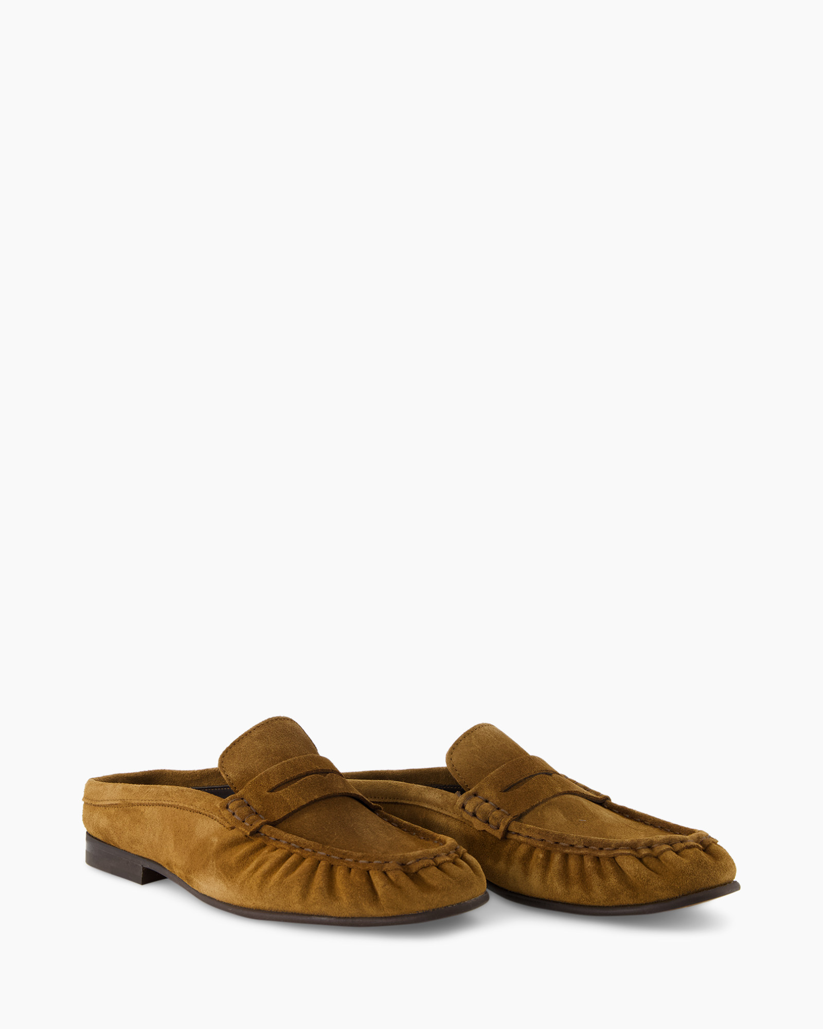 lowa, mocassin, suede, bruin, slip-on