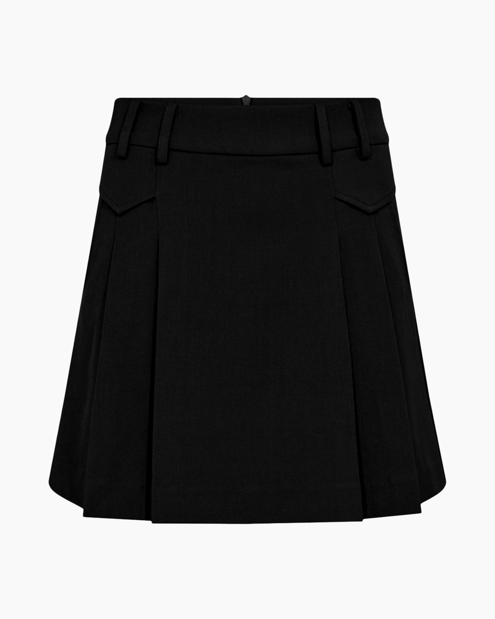 Minirok Lunacc Pocket Pleat Zwart