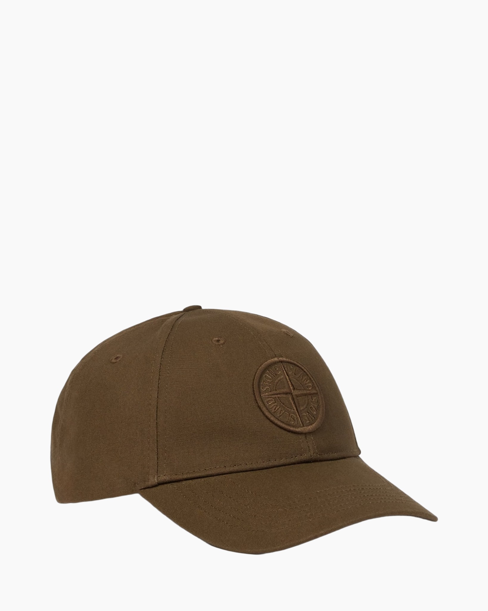petcaps?, but wait, petrolhoed, bruin, katoen, geverfde/embossed logo, zes-delig panelen
