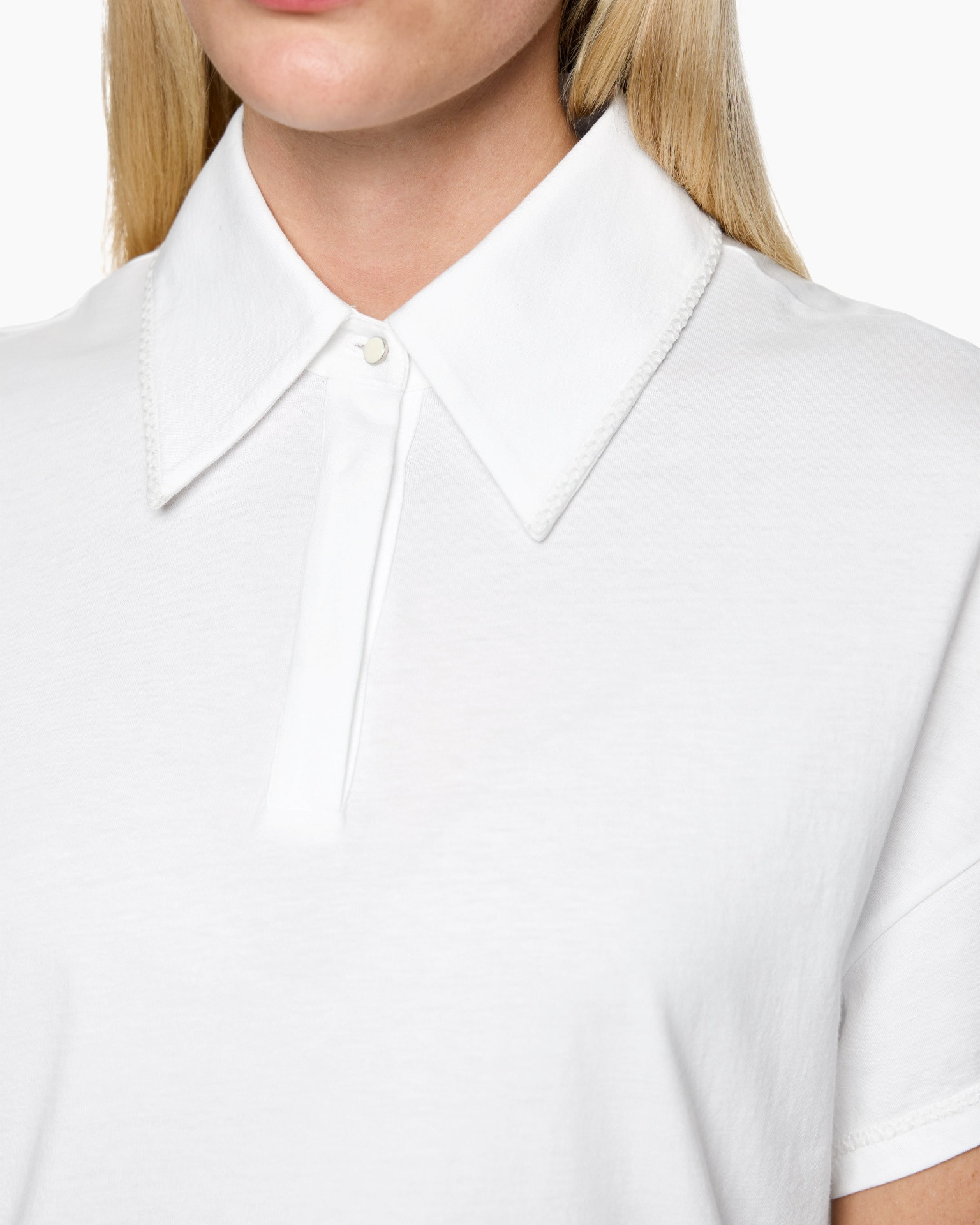 shirt, collar, white, button-up, top