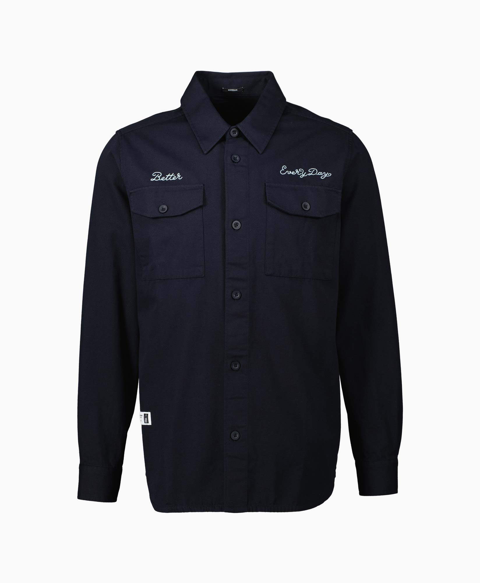 Denham Overhemd Dxc Better Everyday Overshirt Rc Zwart