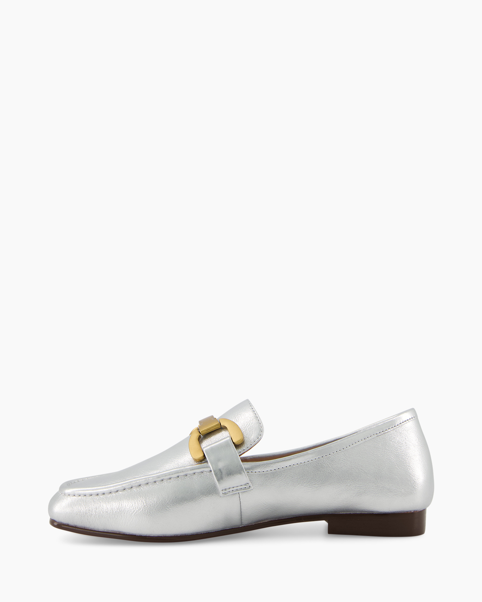 Loafer Creased Leather Zilver