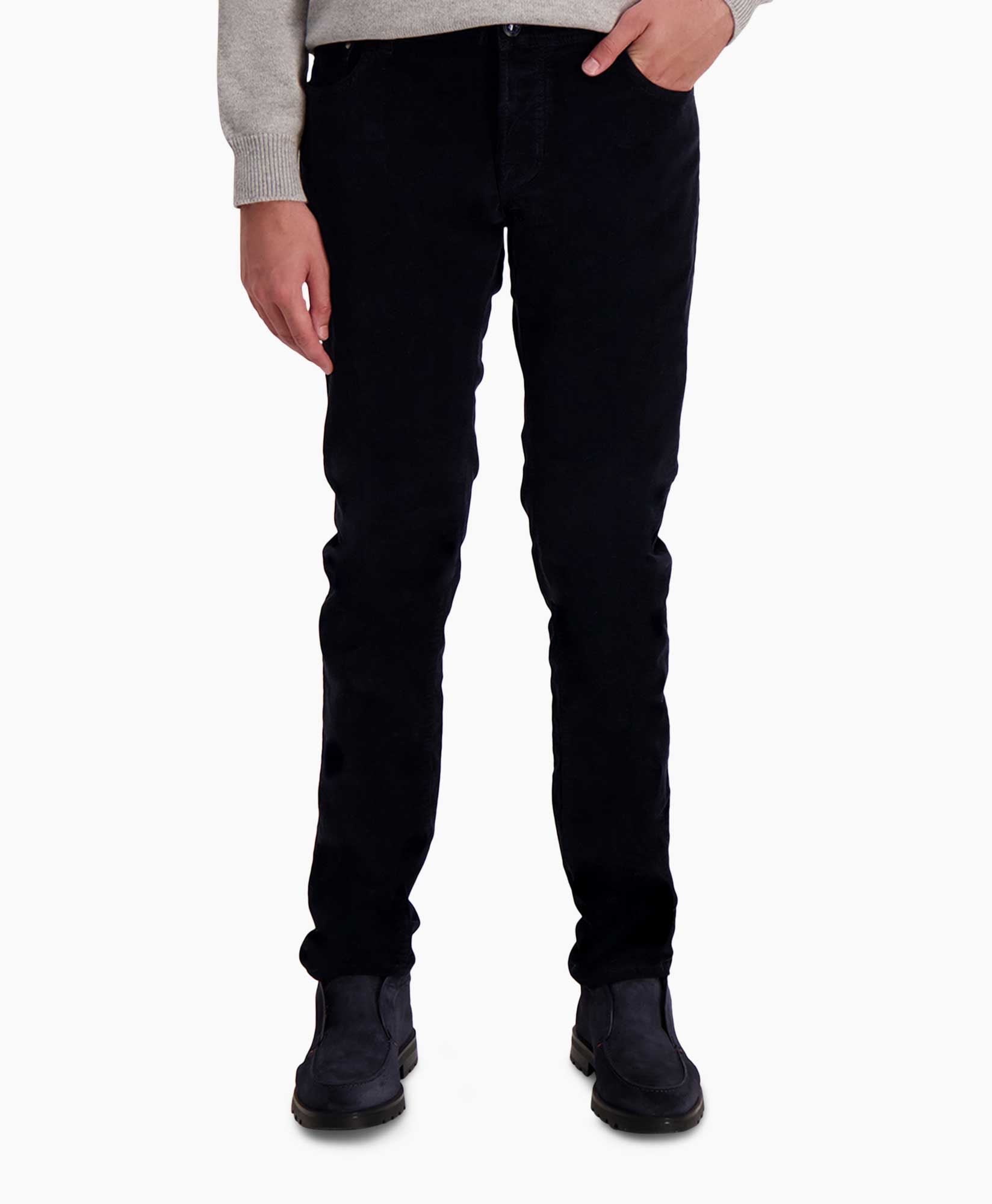 Pantalon Slim Fit Nick Donker Blauw