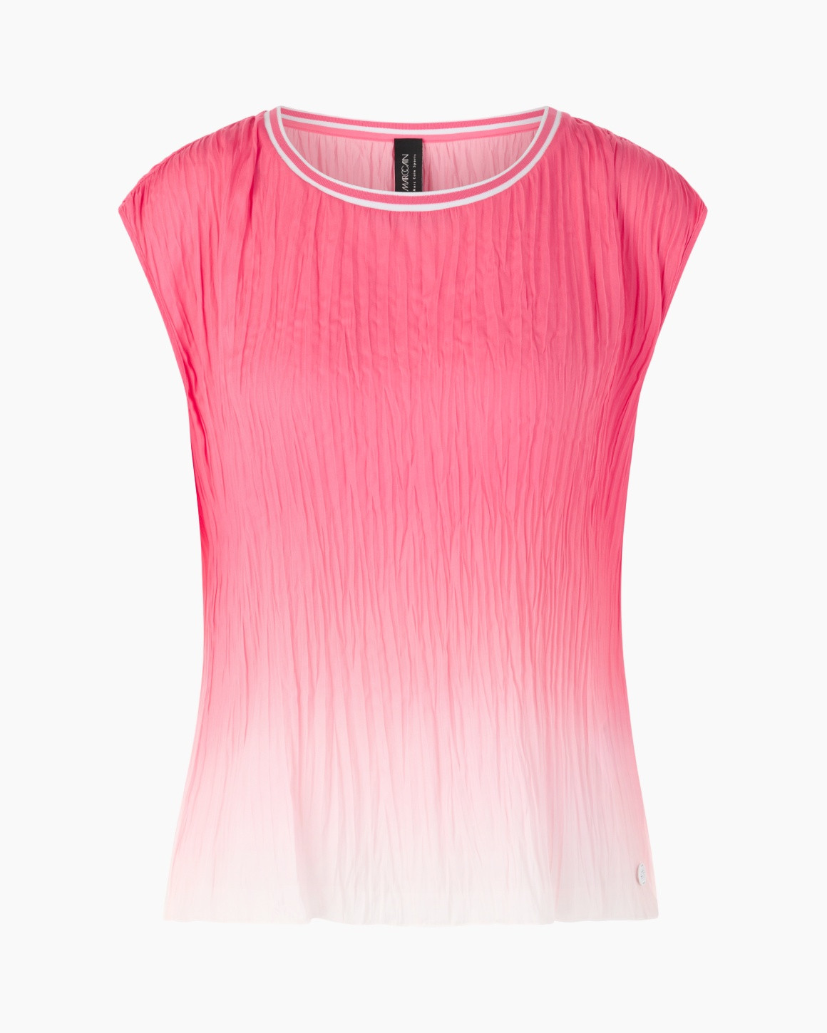 tanktop, gradient, roze, crinkle, mouwloos