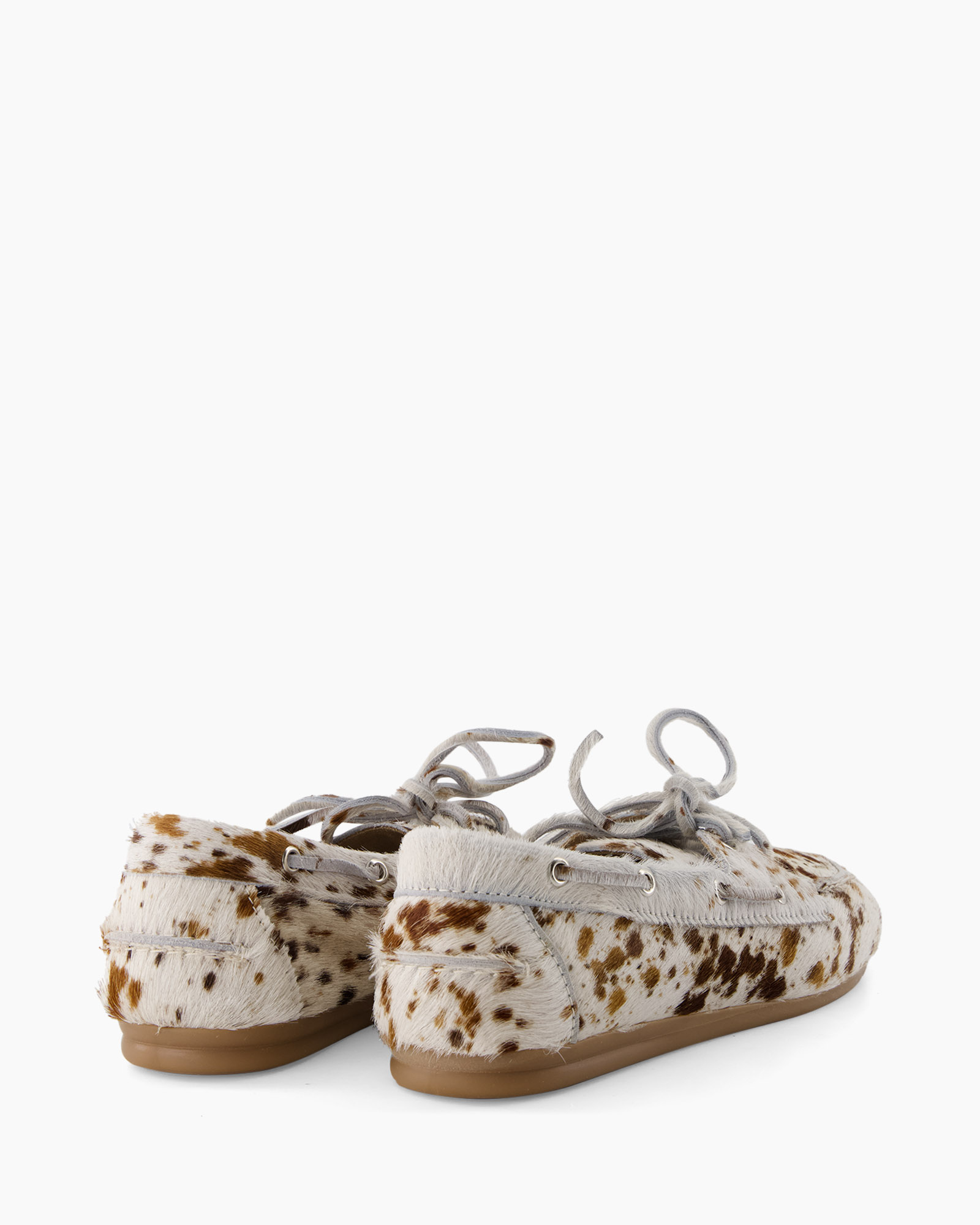 moccasins, leather, fur, animal print, lace-up