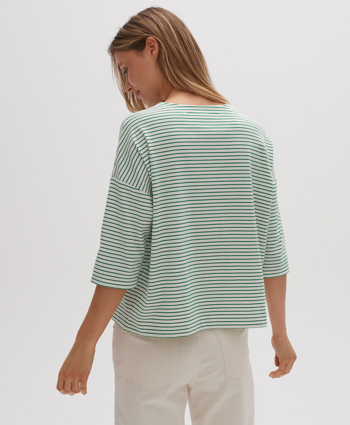 Opus Top Seifen Fine Stripe Groen