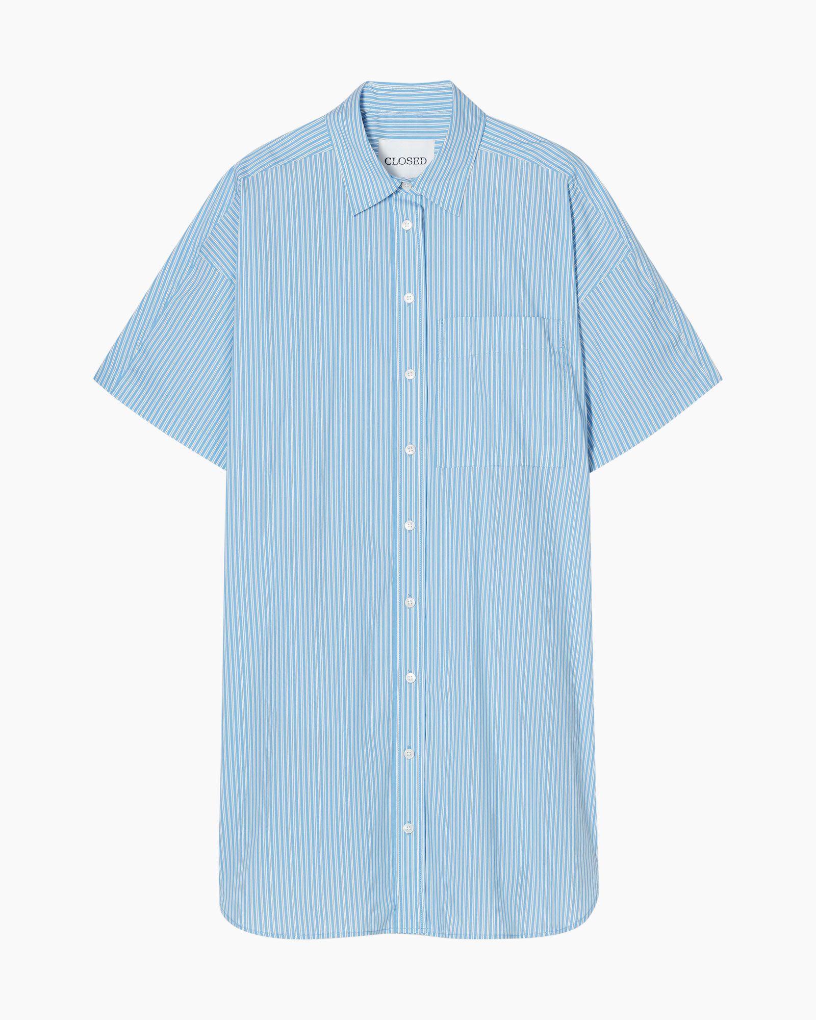 Mini Jurk Shirtdress Blauw