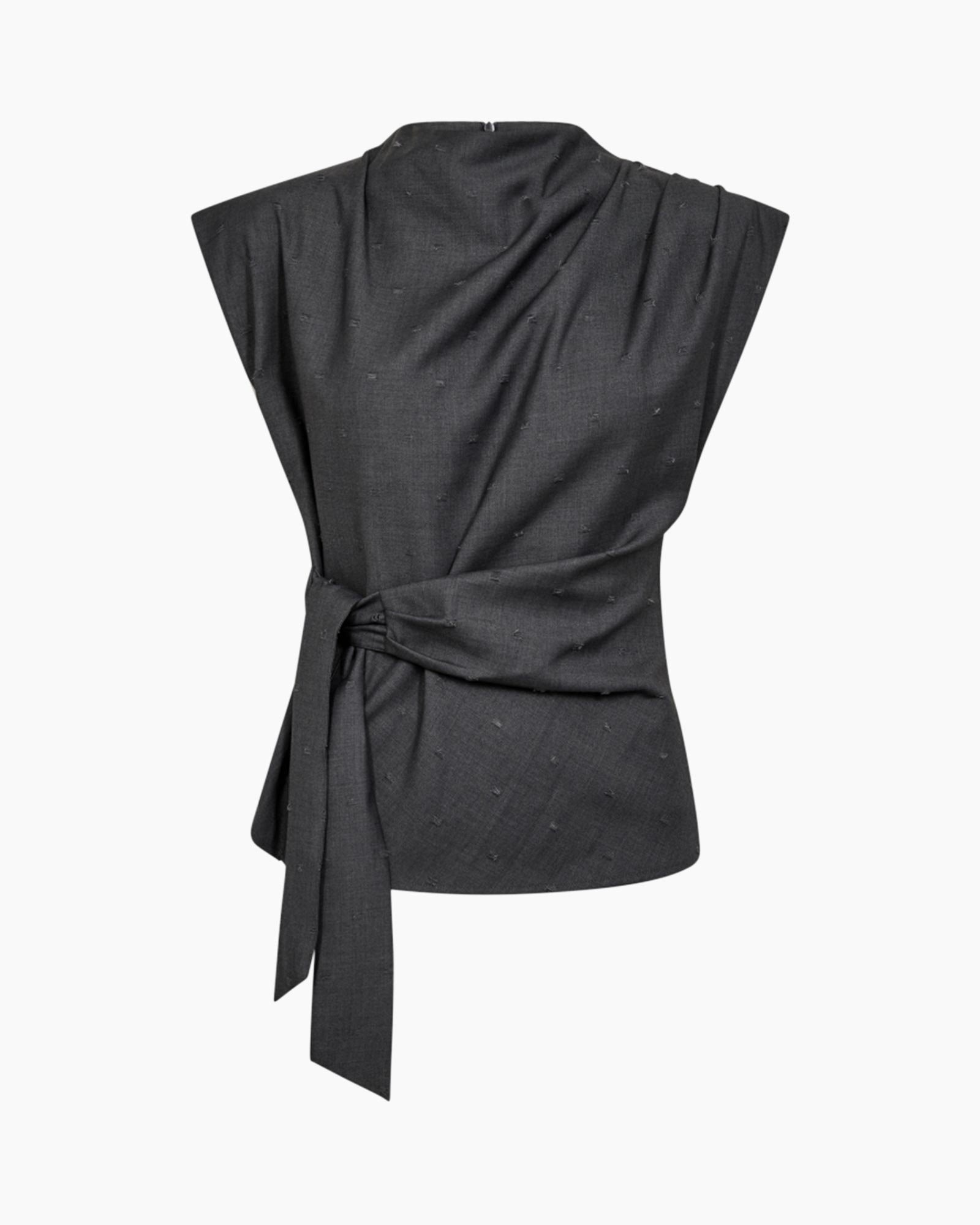 Top Saga Cc Pleat Zwart