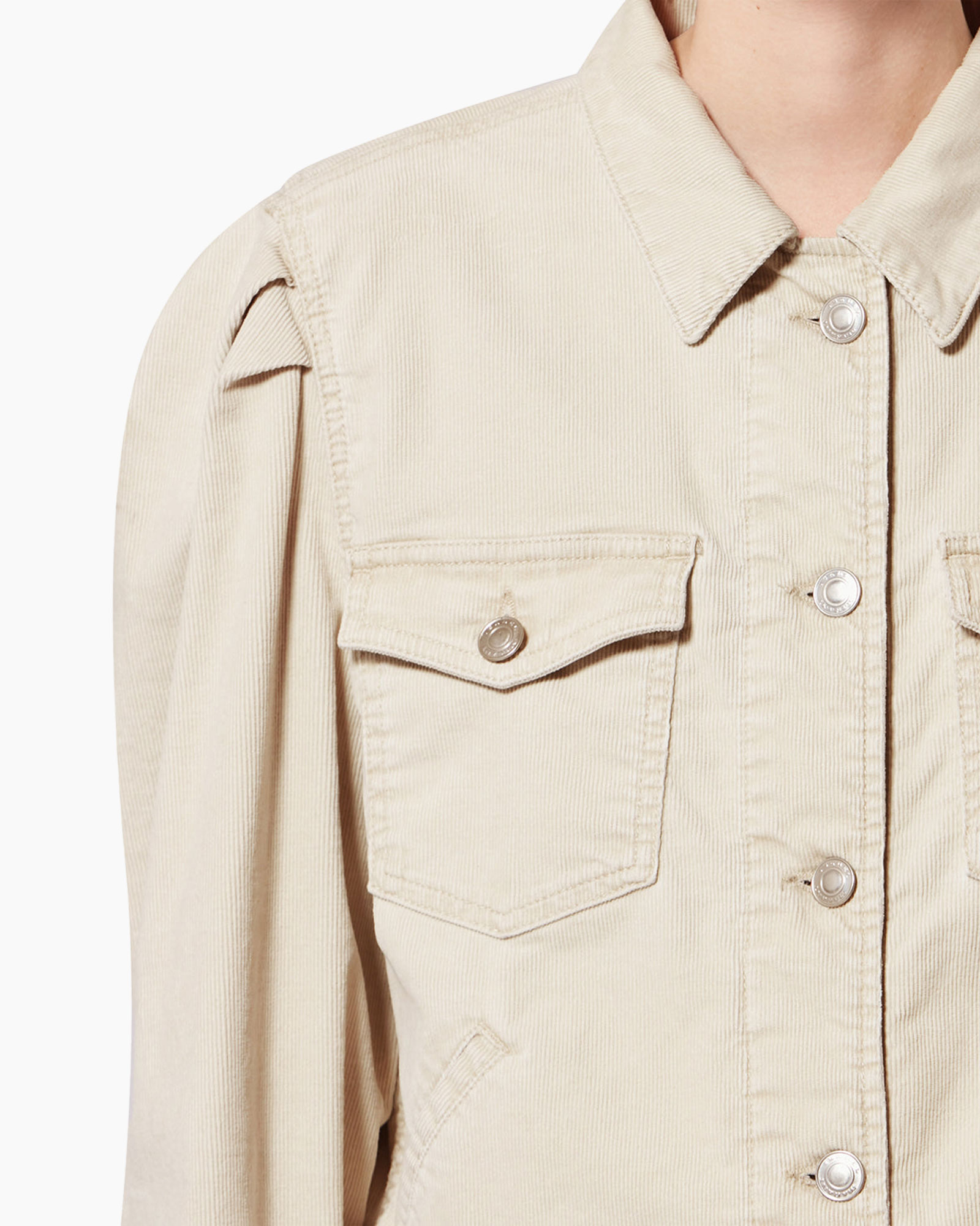 Shirt, Lange mouwen, Jas, Kaki