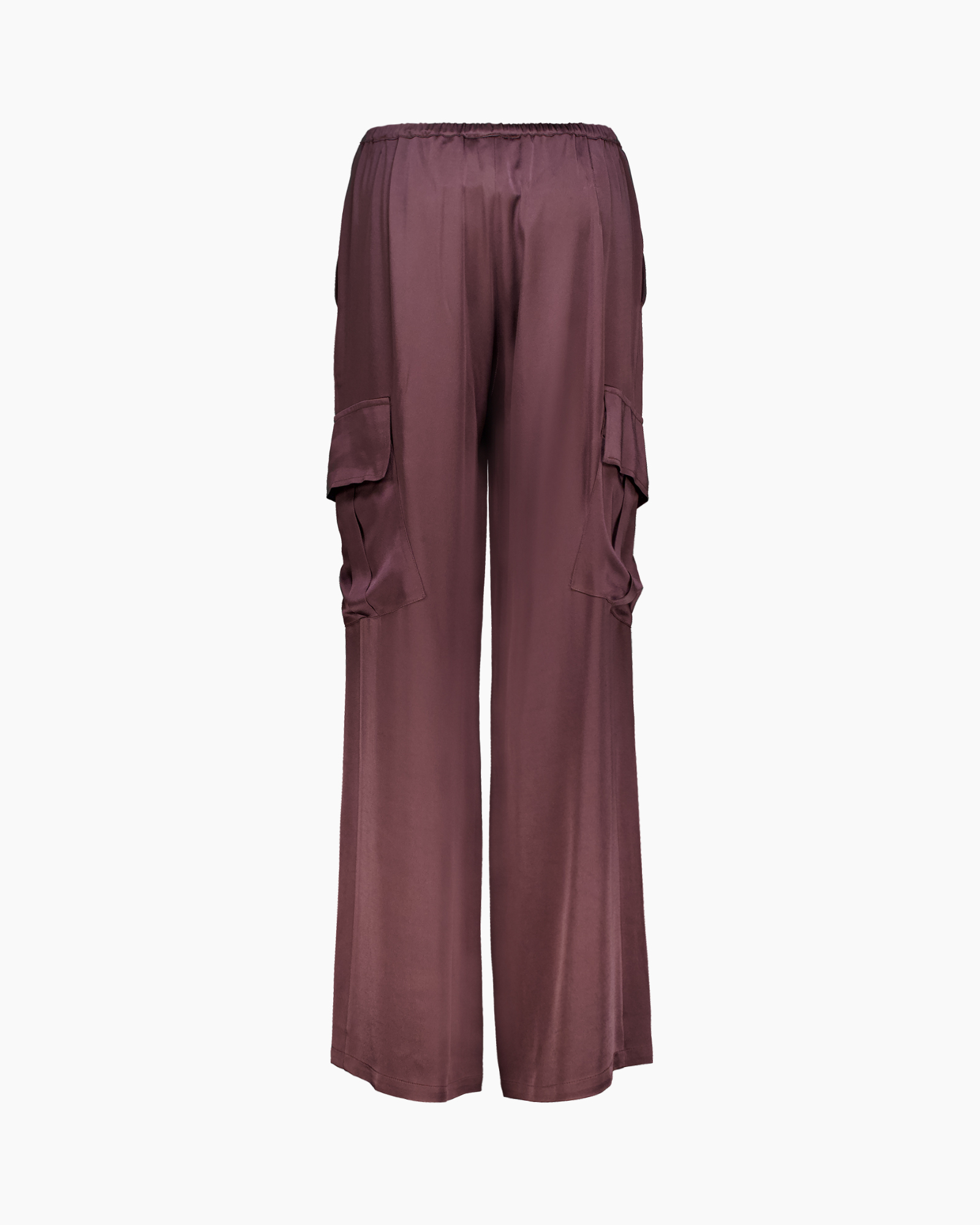 Broek Gisele Satin Pockets Bruin