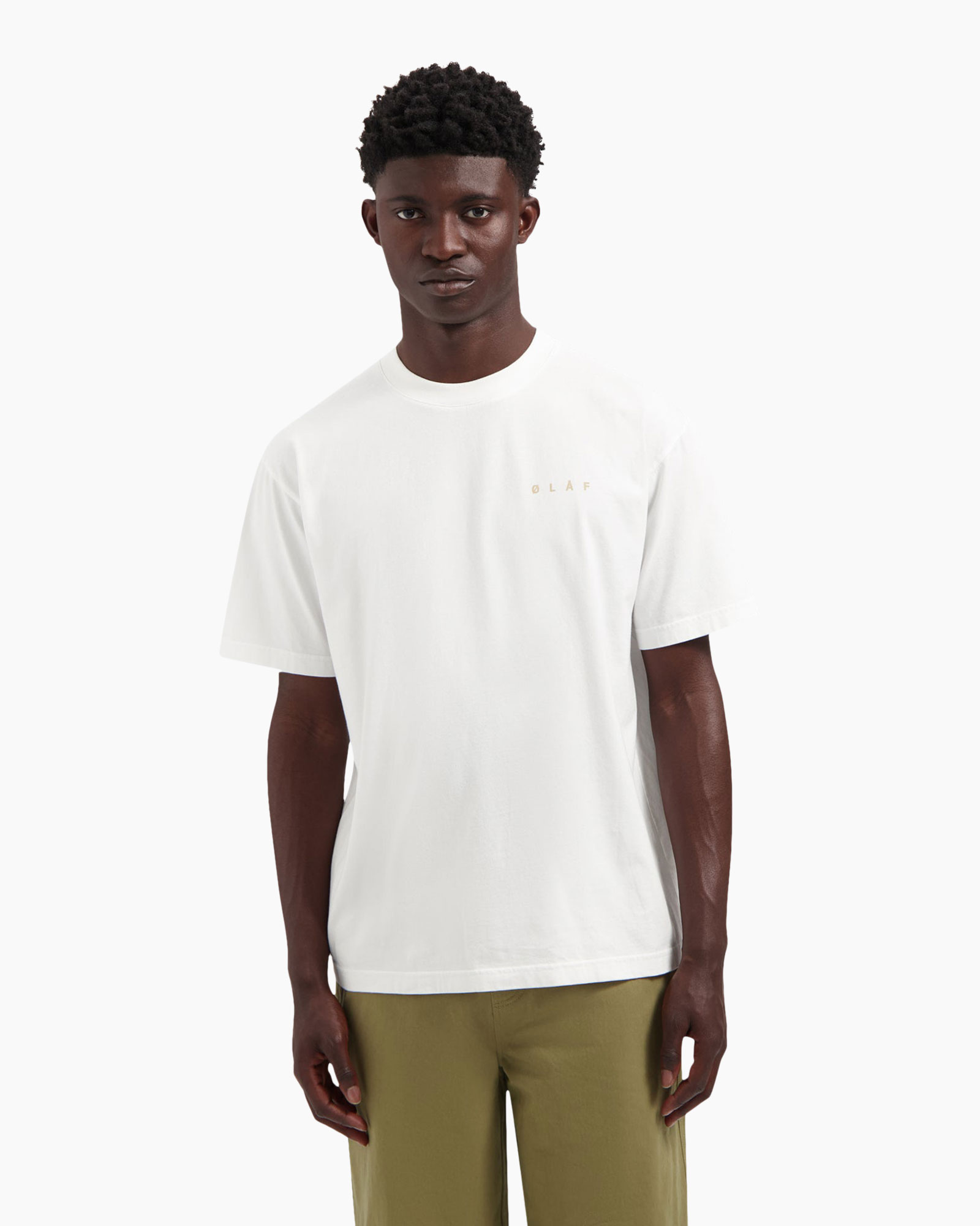 T-shirt Korte Mouw Lined Face Off White