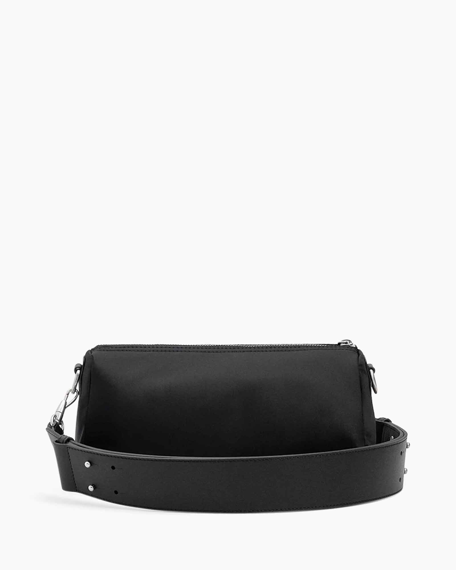 tas, handtas, zwart, schoudertas, gladde rits