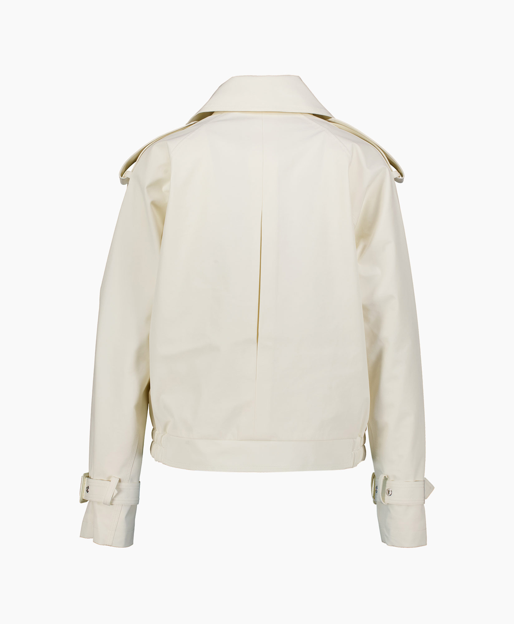 Jack Cropped Trenchcoat Ecru