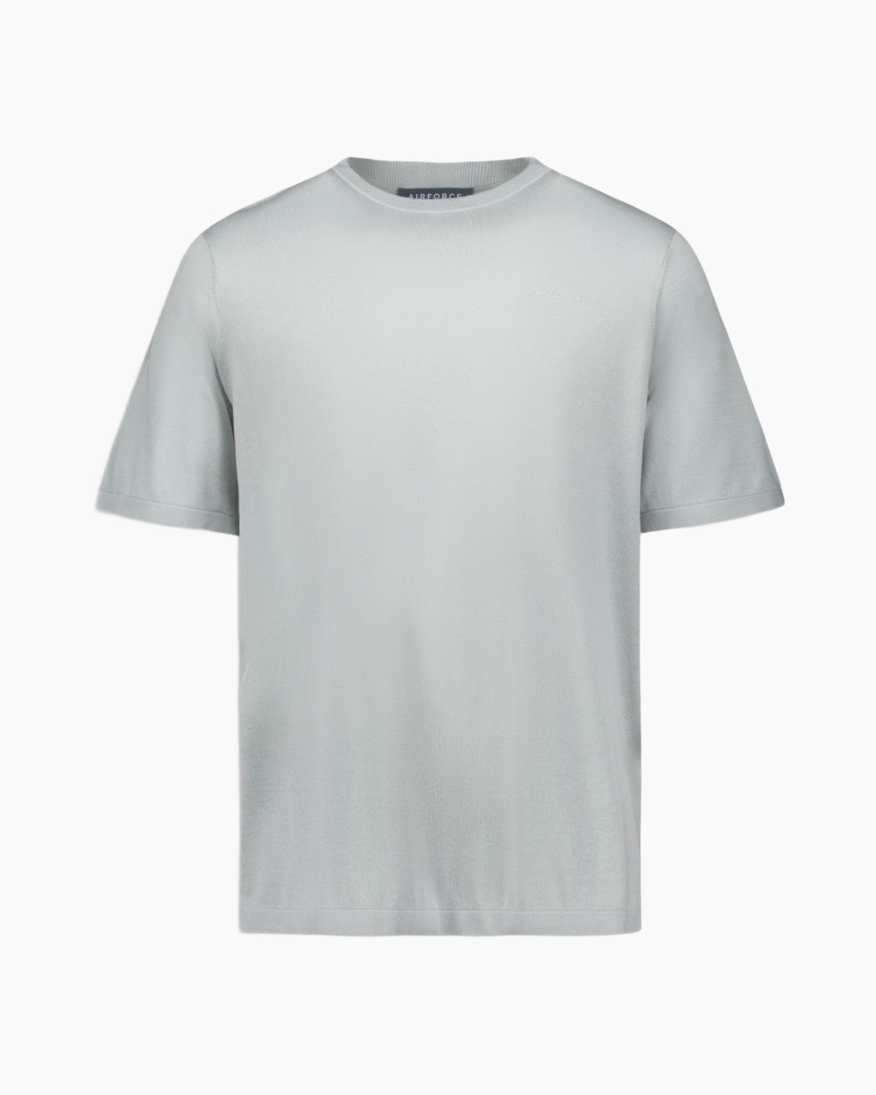 t-shirt, casual, korte mouw, lichtgrijs, rond hals