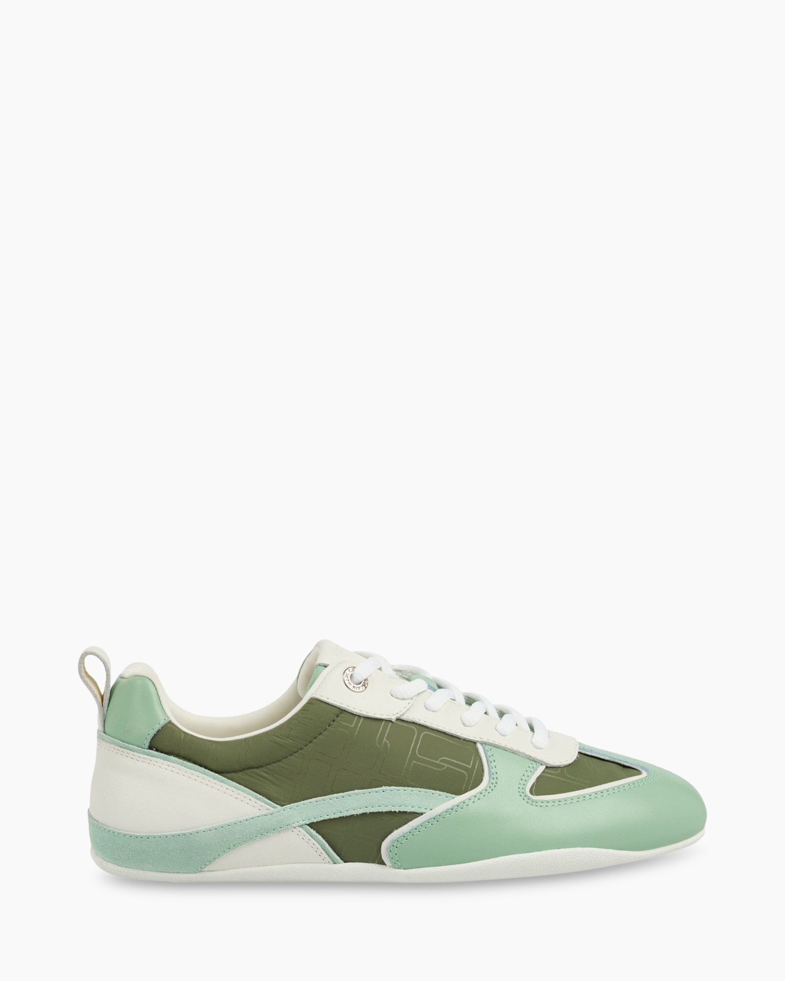 sneaker, shoe, green, white, athletic