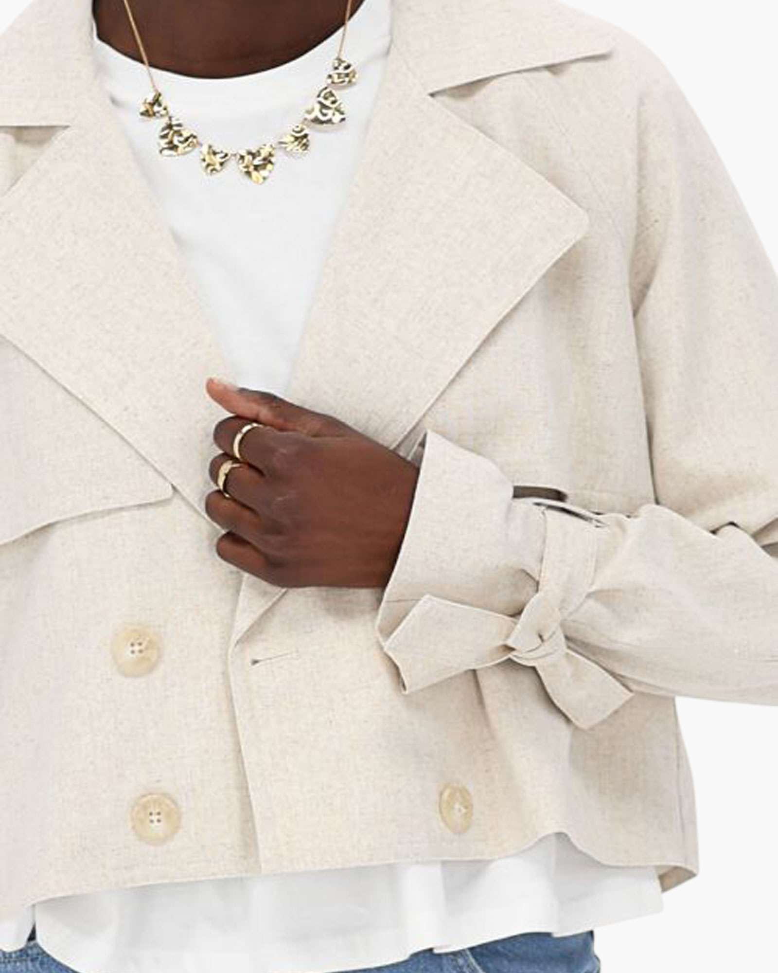 Jack Jacket Linenlook Beige