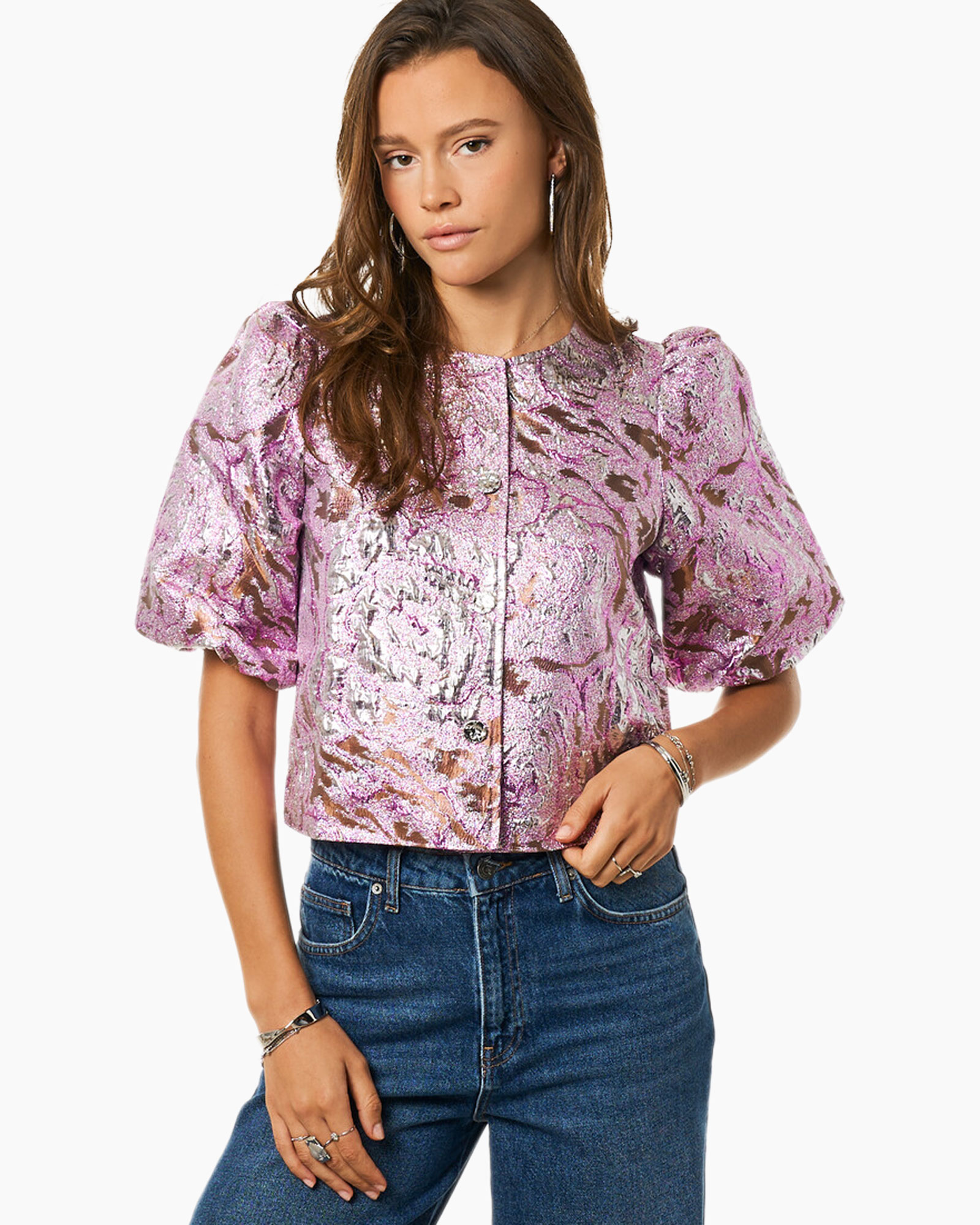 Top Jacquard Rose