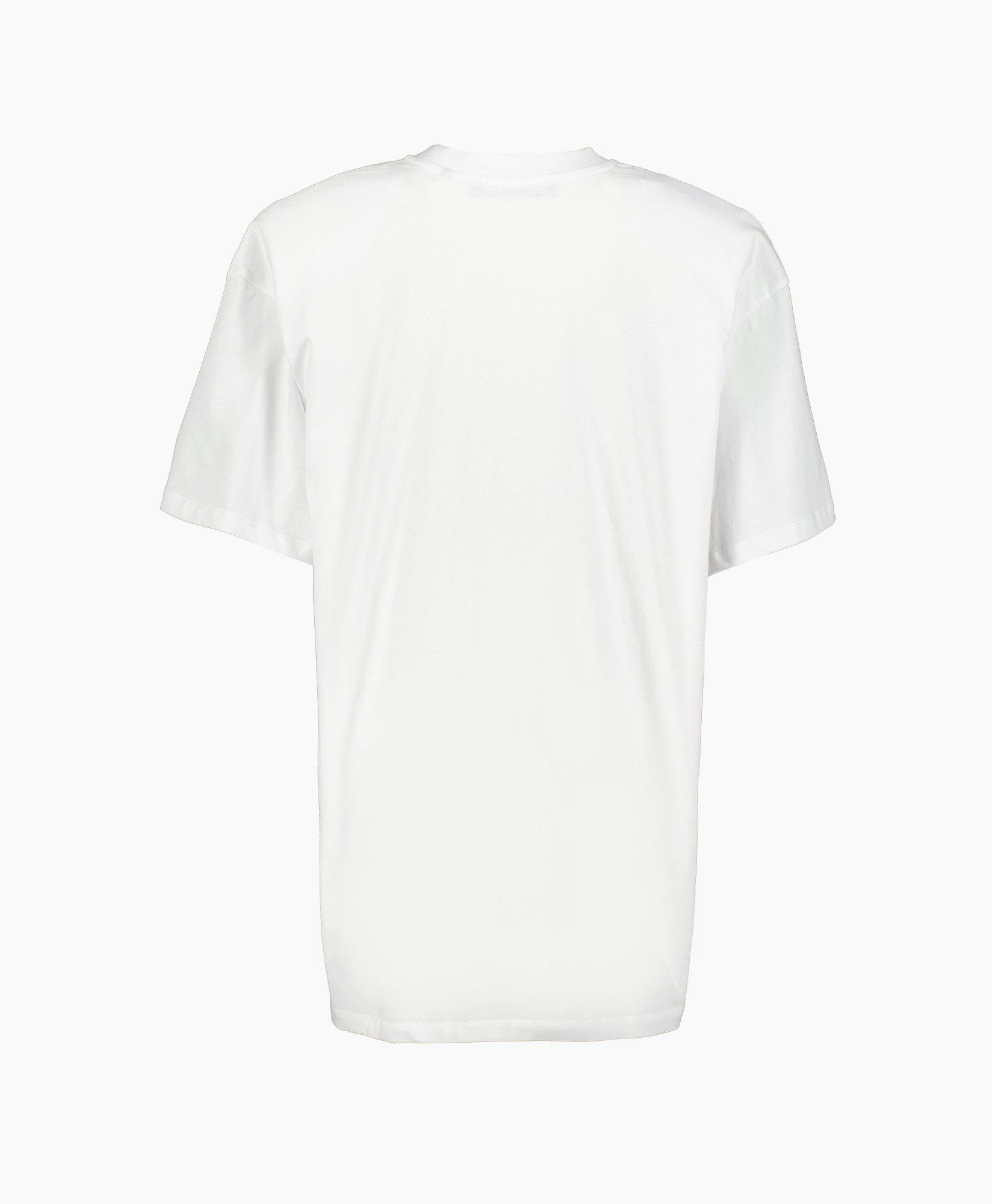 T-shirt Korte Mouw Oversized Logo Wit